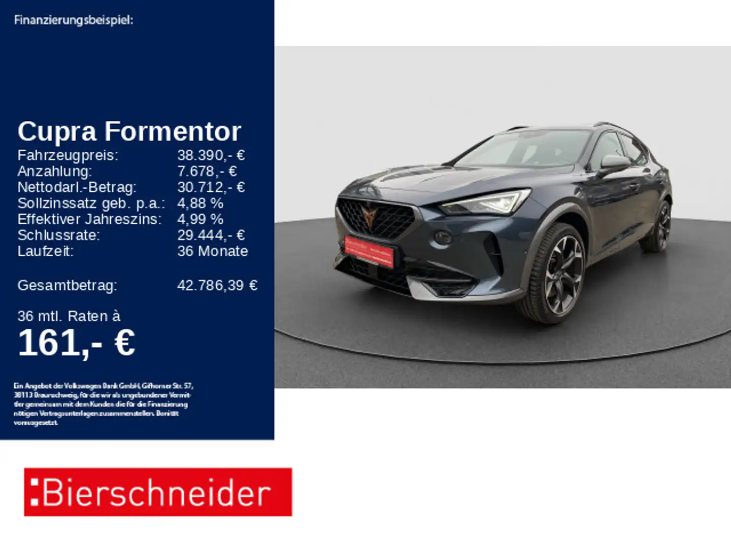 CUPRA Formentor 2.0 TSI DSG 4Drive VZ AKRA AHK MATRIX Grau - 1