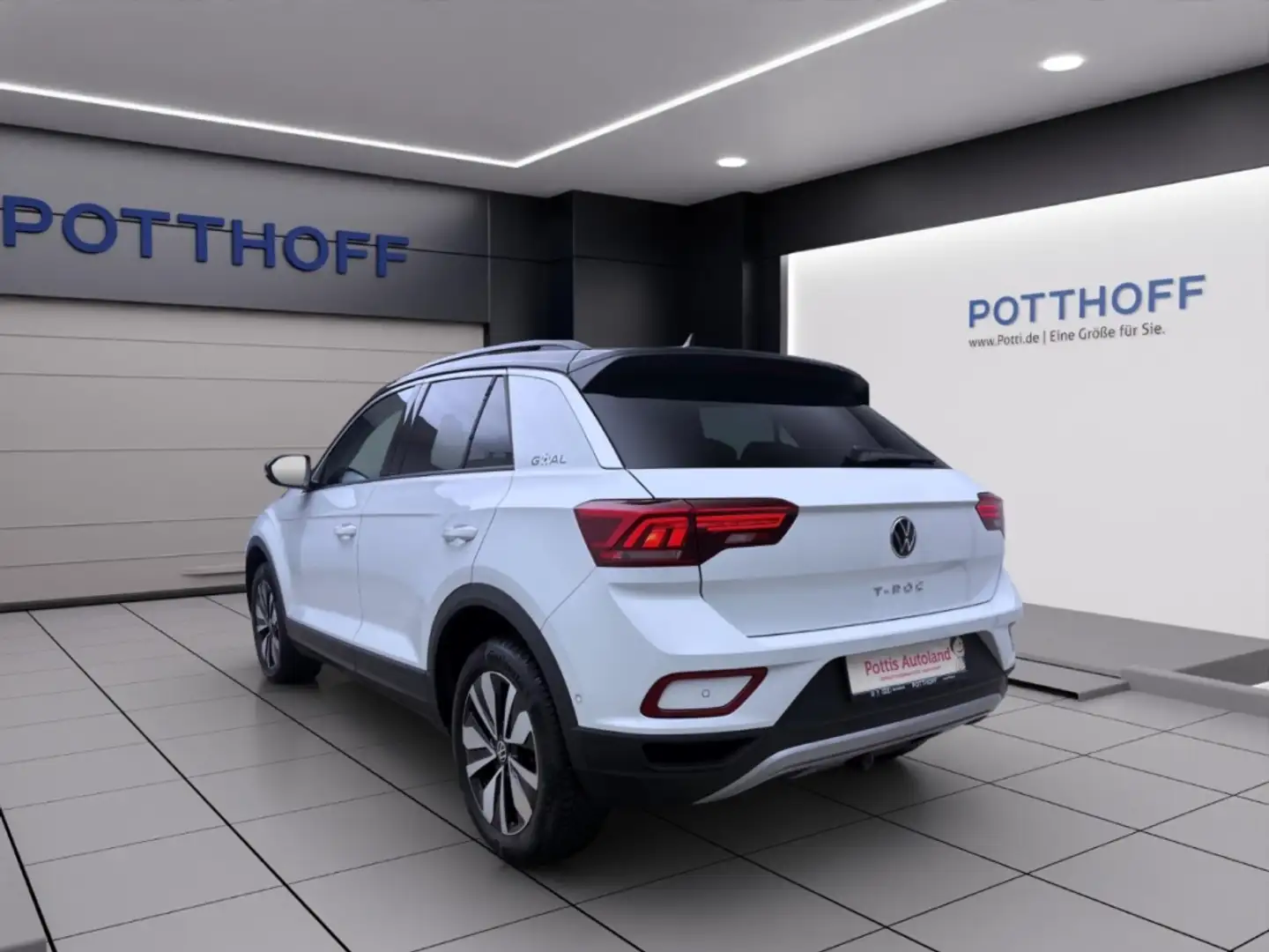 Volkswagen T-Roc 2.0 TDI DSG GOAL NAVI AHK KAMERA KLIMA Weiß - 2