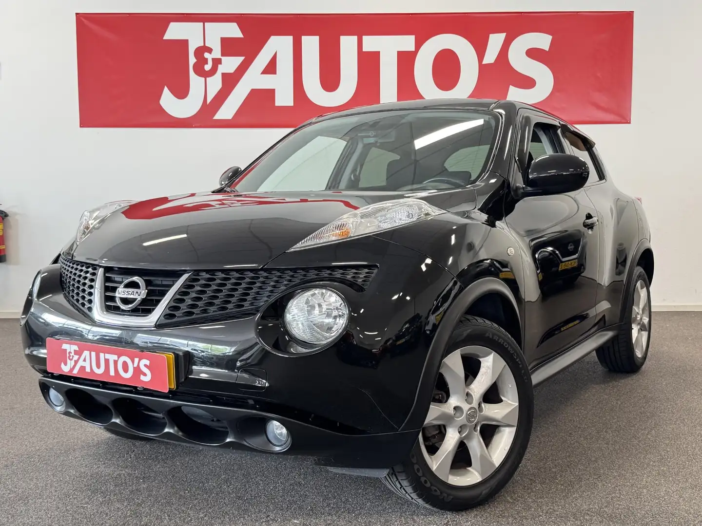 Nissan Juke 1.6 Acenta NAVIGATIE/CAMERA, ECC AIRCO, CRUISE Zwart - 1