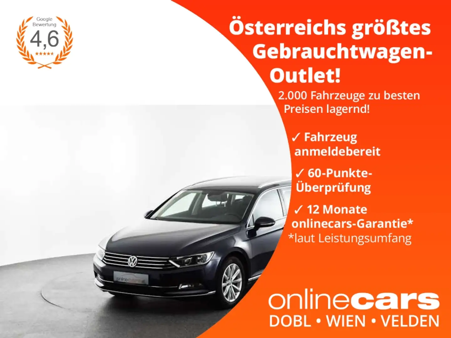Volkswagen Passat Variant 2.0 TDI Highline Aut RADAR LEDER Blau - 1