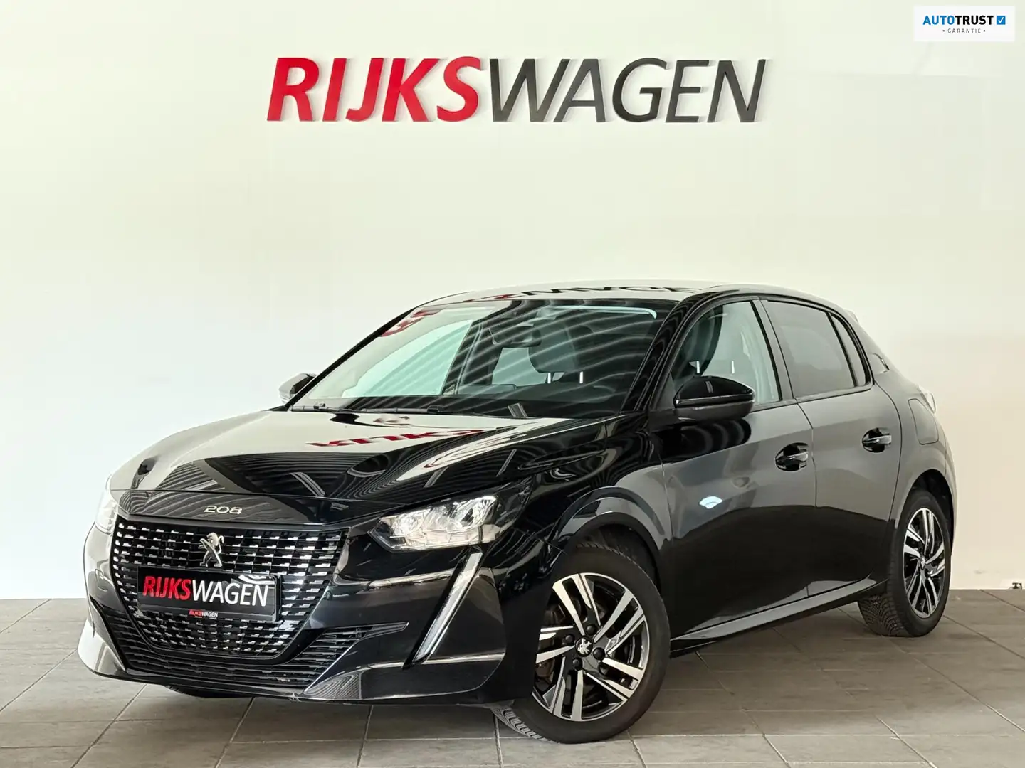 Peugeot 208 1.2 PureTech Allure Camera/Carplay/Keyless Zwart - 1