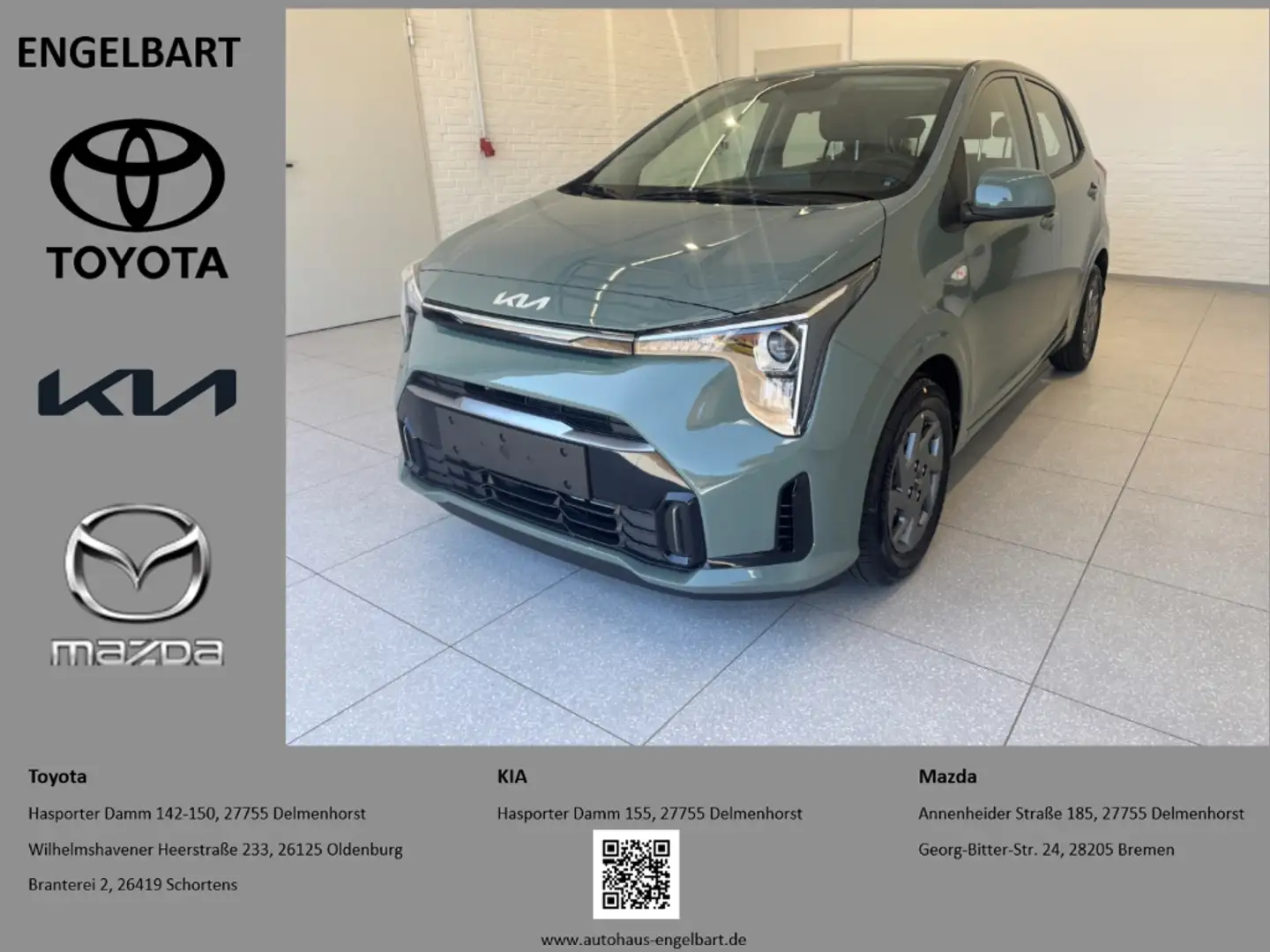 Kia Picanto Vision 1.0L Navi Sitzheizung Rückfahrkamera Groen - 1