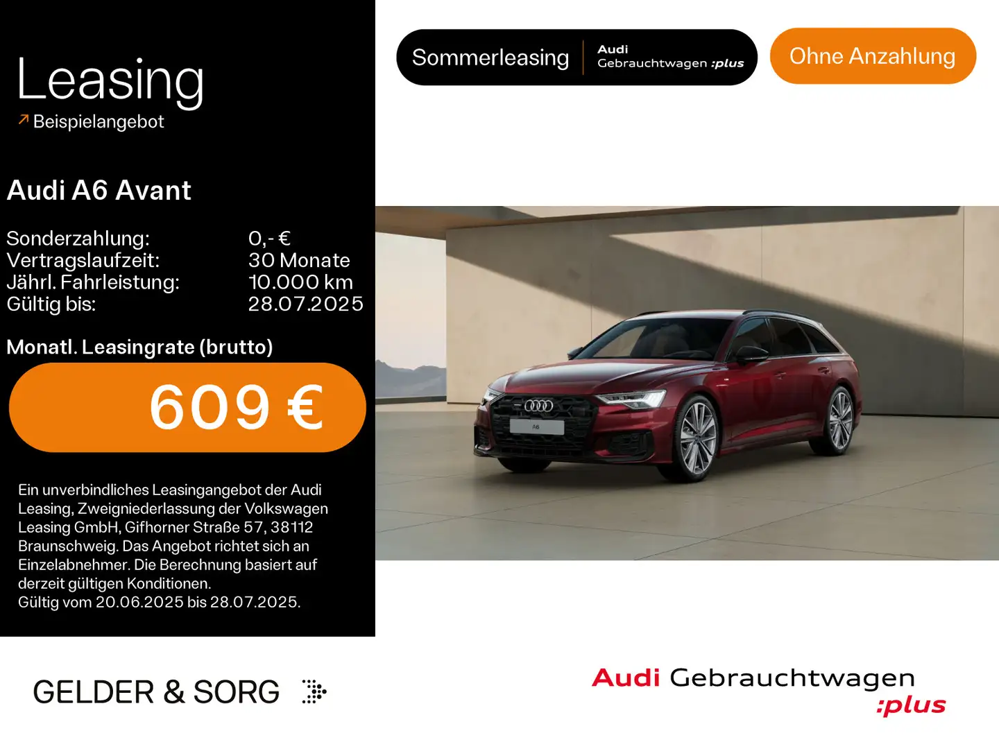 Audi A6 45 TDI qu. S line AHK*Matrix*Stand*B&O Rot - 1