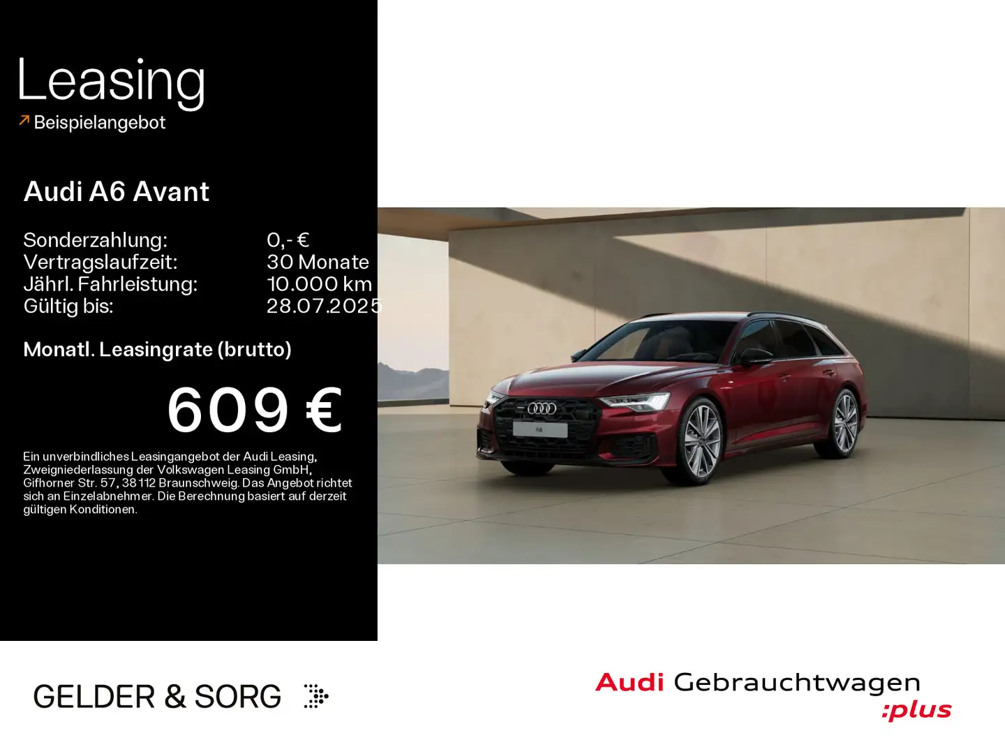 Audi A6 45 TDI qu. S line AHK*Matrix*Stand*B&O Rot - 1