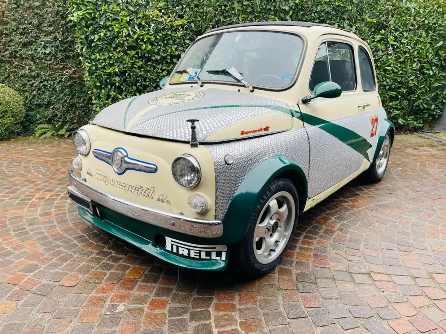 Fiat 500 595 Abarth Swarovski Beżowy - 2