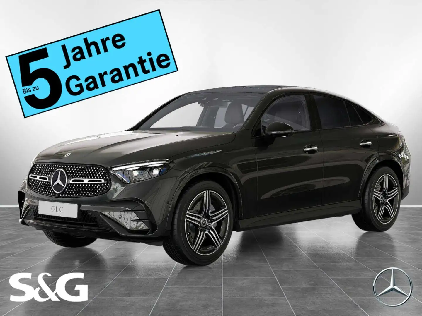 Mercedes-Benz GLC 300 d 4M Coupé AMG Night+MBUX+360°+Pano+AHK Gris - 1