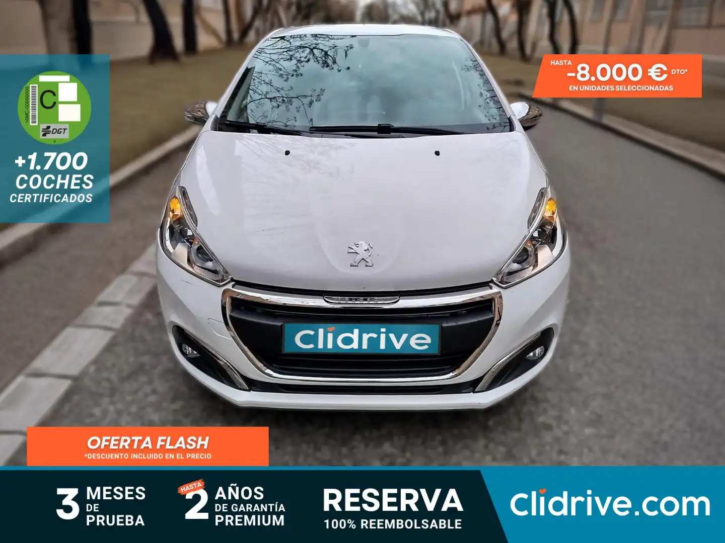 Peugeot 208 1.6BlueHDi Style 75 Blanco - 1