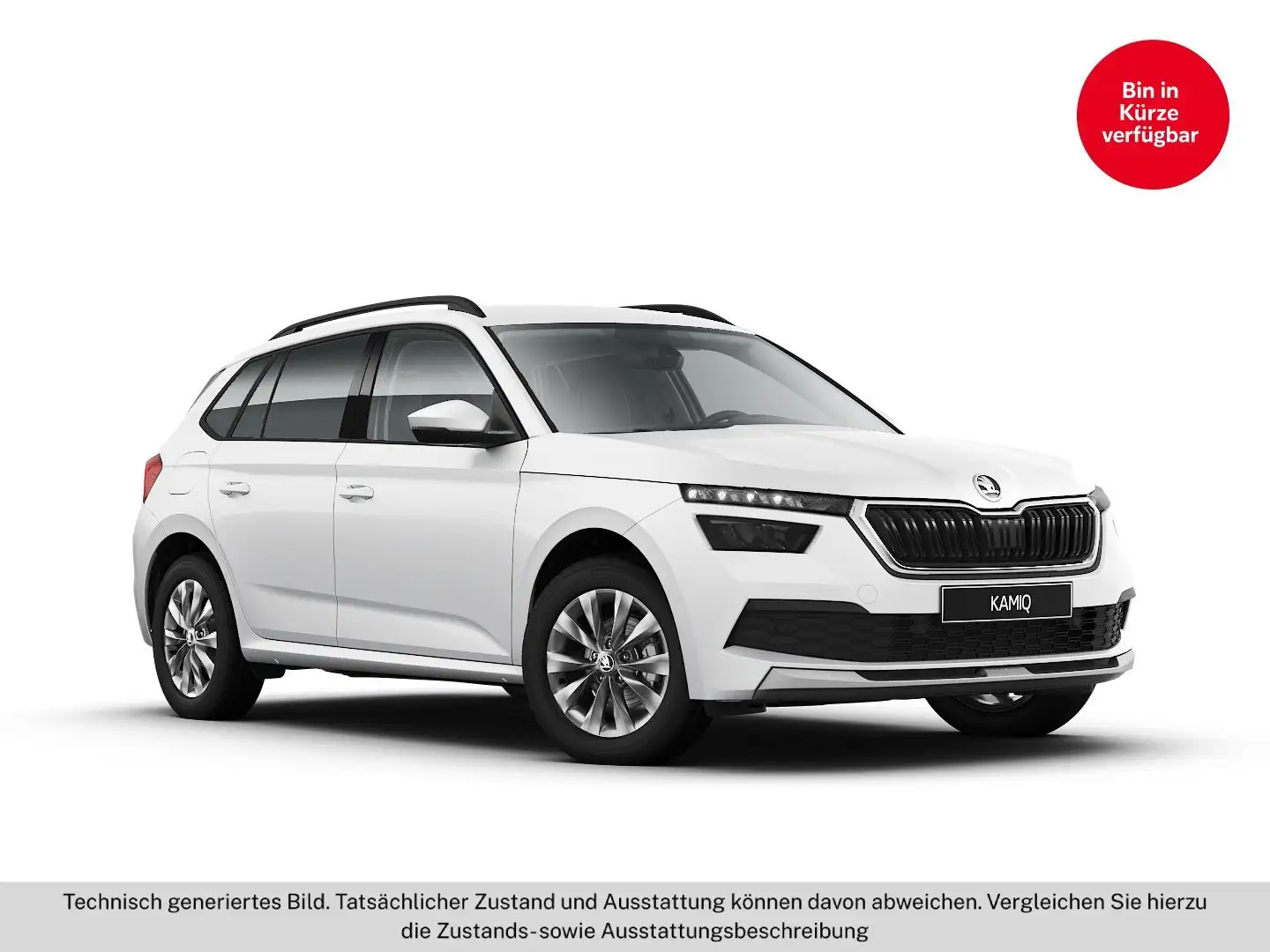 Skoda Kamiq 1.0 TSI Ambition LED+RFK+KeyLess+LM+PDC Weiß - 2