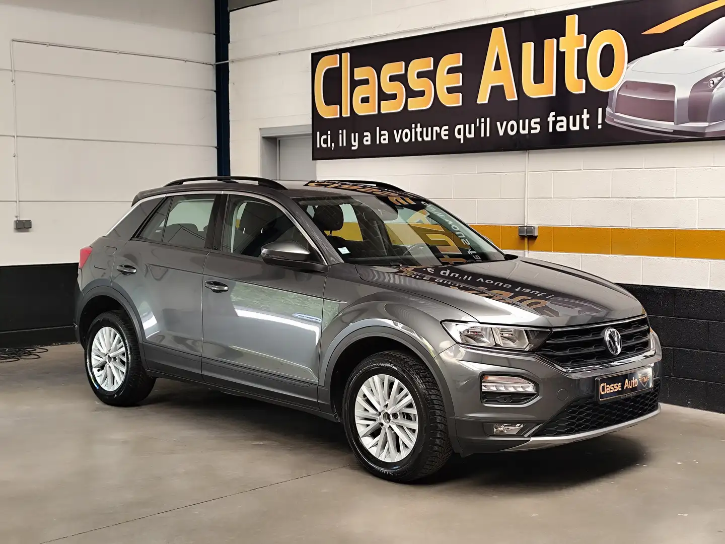Volkswagen T-Roc 1.0 TSI 115 !!! Garantie 12 mois !!! Gris - 1