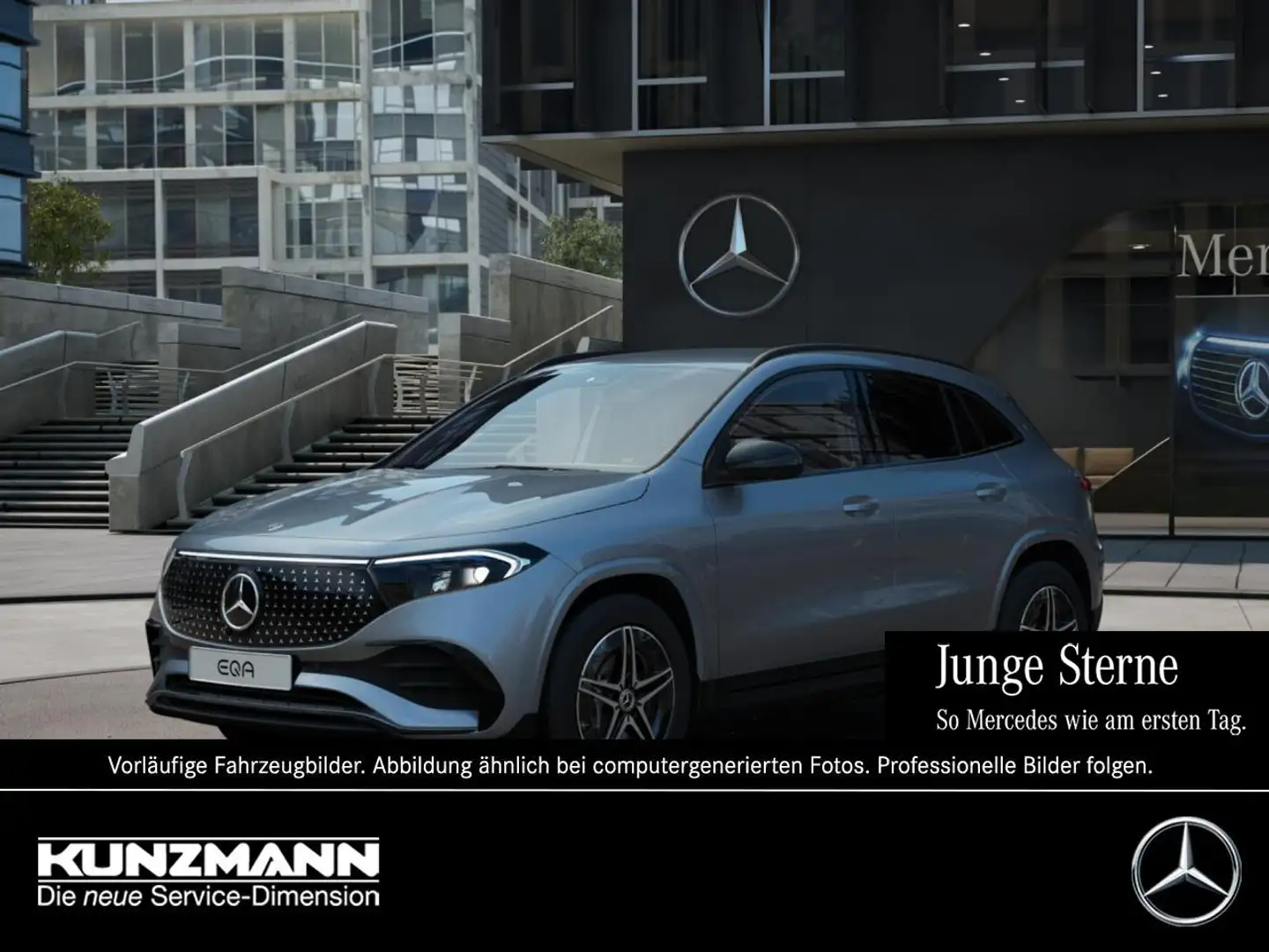 Mercedes-Benz EQA 350 4M AMG Night MBUXNavi-Prem. 360° AHK Argent - 1