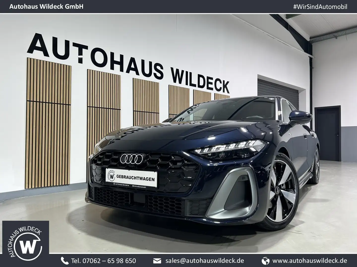 Audi A5 A5 Limousine S line TFSI S tro. Navi LED ACC RFK Bleu - 1