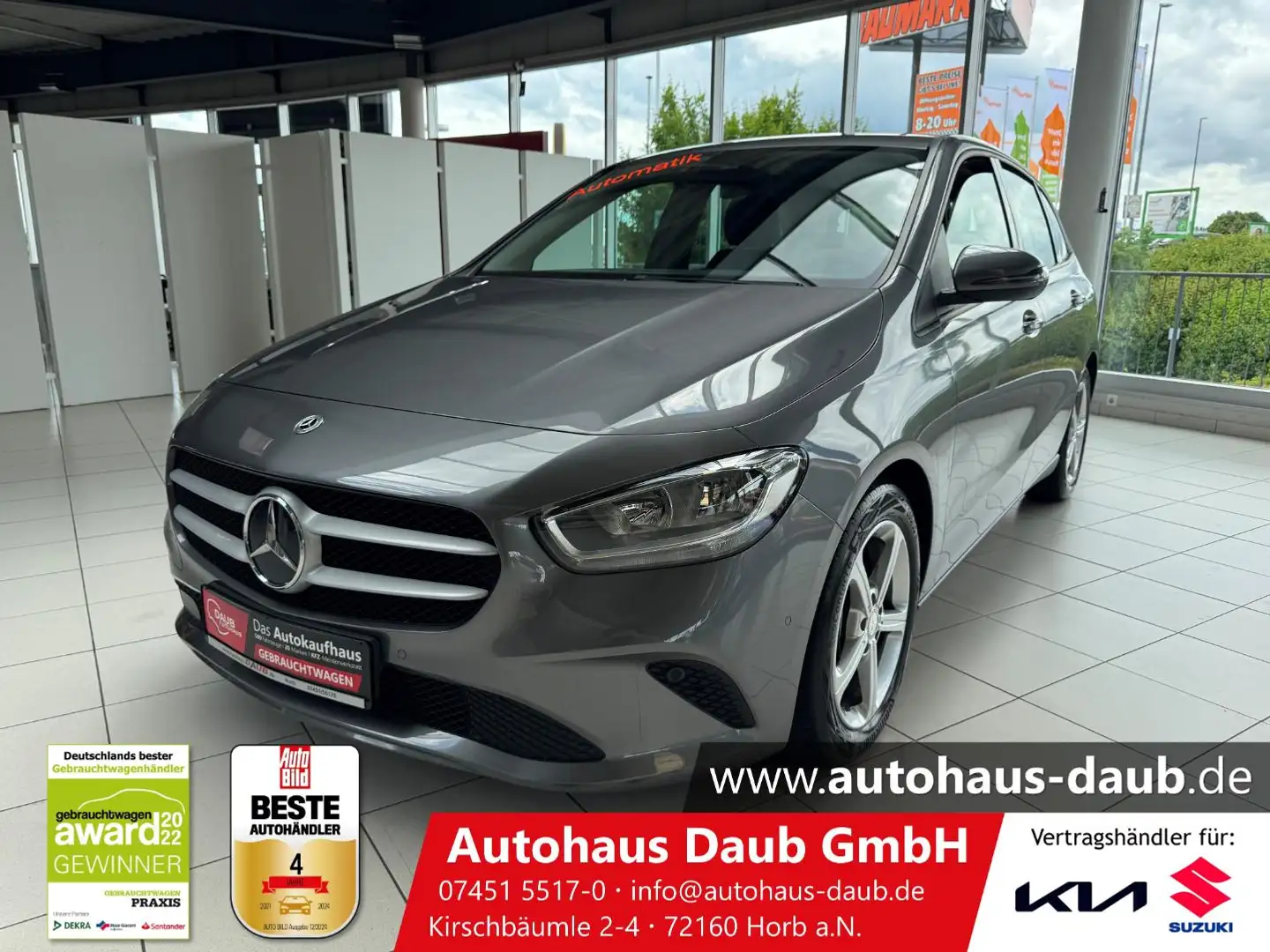 Mercedes-Benz B 180 Automatik+Navi+Kamera+Klimaautomatik+Alu++ Grijs - 1