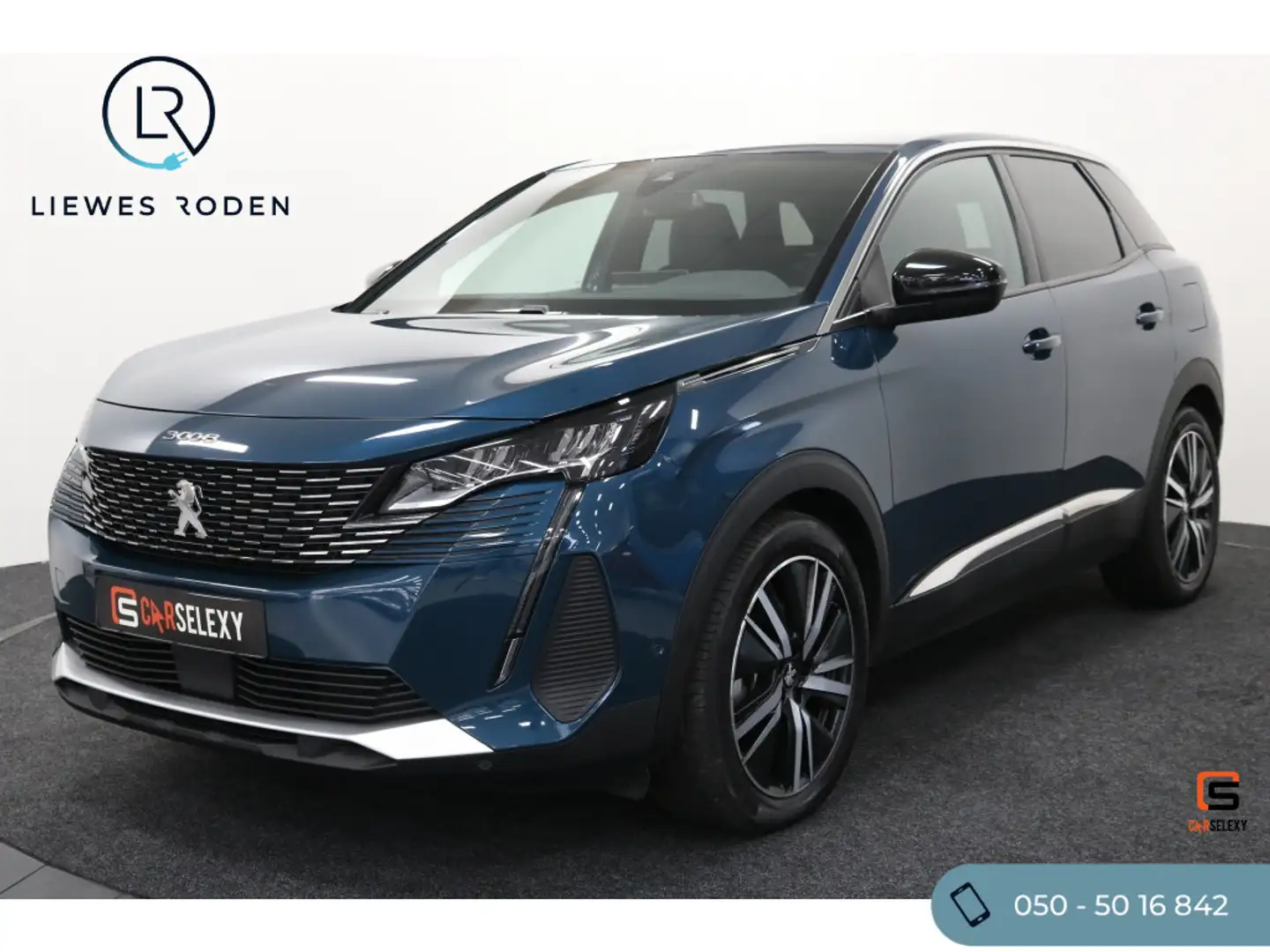 Peugeot 3008 1.6 Turbo PHEV Allure (Automaat) Blauw - 1