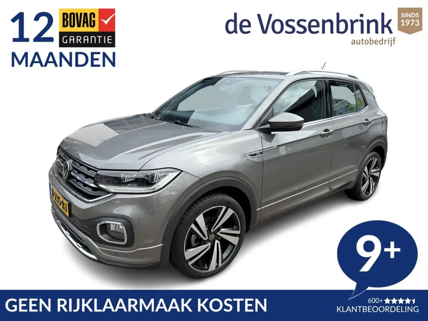 Volkswagen T-Cross 1.0 TSI R-Line Automaat NL-Auto  *Geen Afl. kosten Grijs - 1