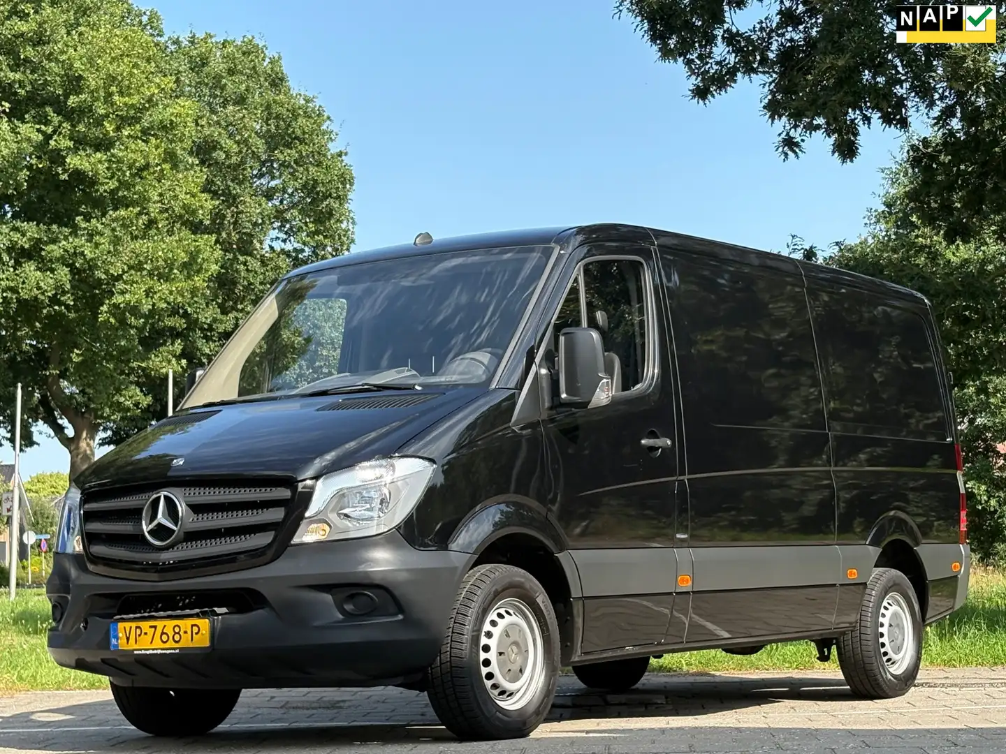 Mercedes-Benz Sprinter 313 2.2 CDI 366 DC|1e EIG|NAP|129PK|drie zitplaats Zwart - 1