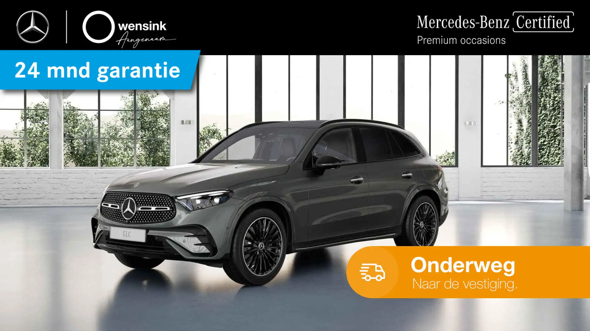 Mercedes-Benz GLC 300 300e 4MATIC AMG Line | Night | Panoramadak | Burme Grigio - 1