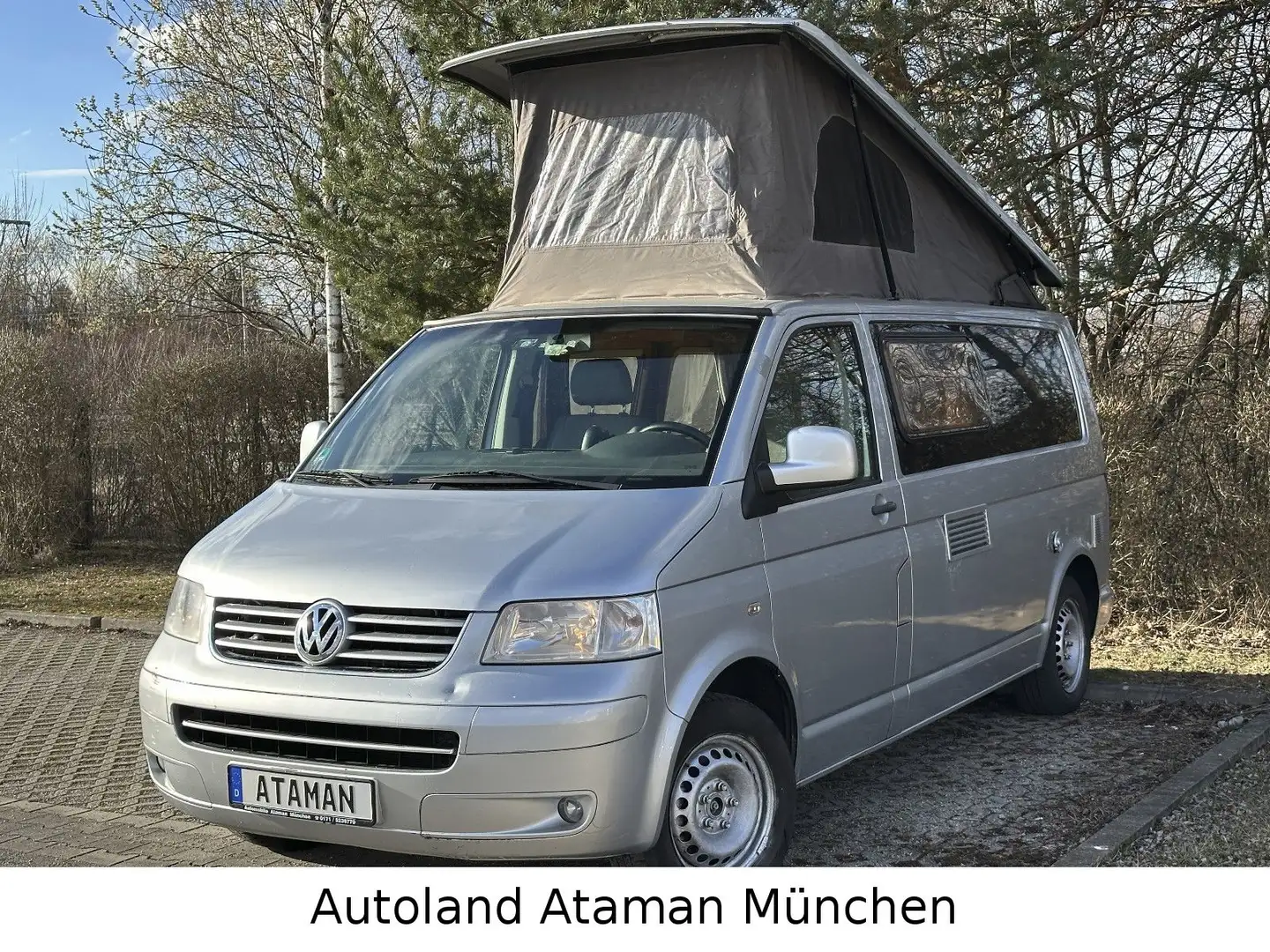 Volkswagen T5 California T5 2.5 TDI *Reimo* TÜV06-27 /Aufstelldach/2.Hand Stříbrná - 2