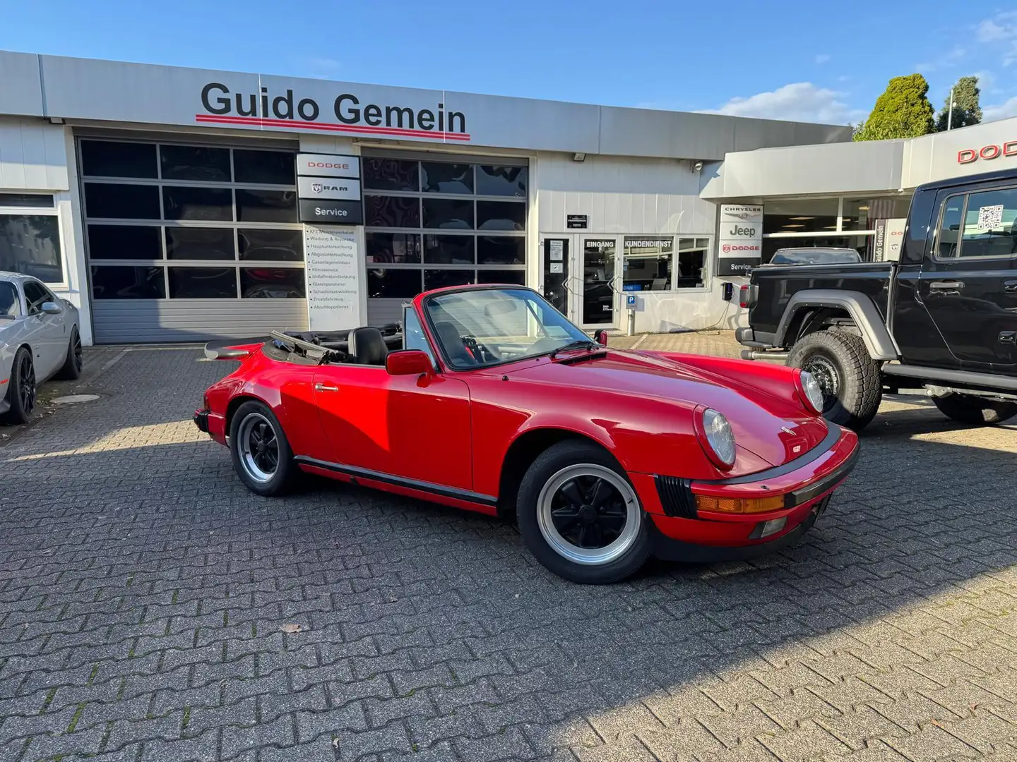 Porsche 911 Carrera 3.2 SC Cabrio luftgekühlt H-Zulassung, §21 Rot - 2