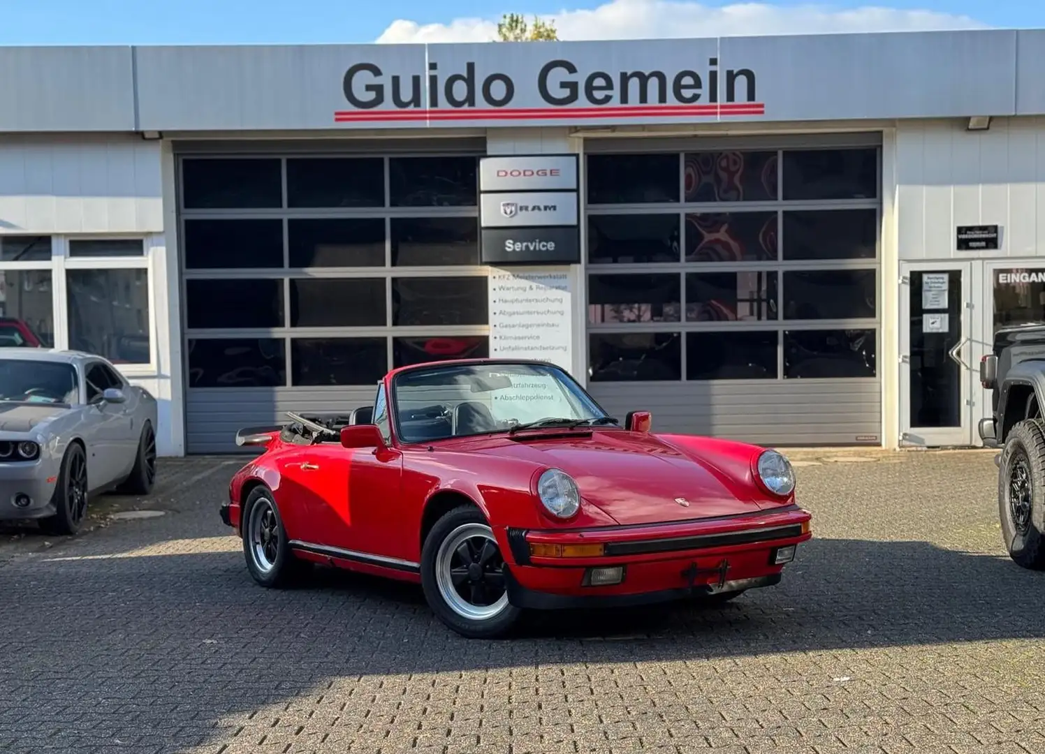 Porsche 911 Carrera 3.2 SC Cabrio luftgekühlt H-Zulassung, §21 Rot - 1