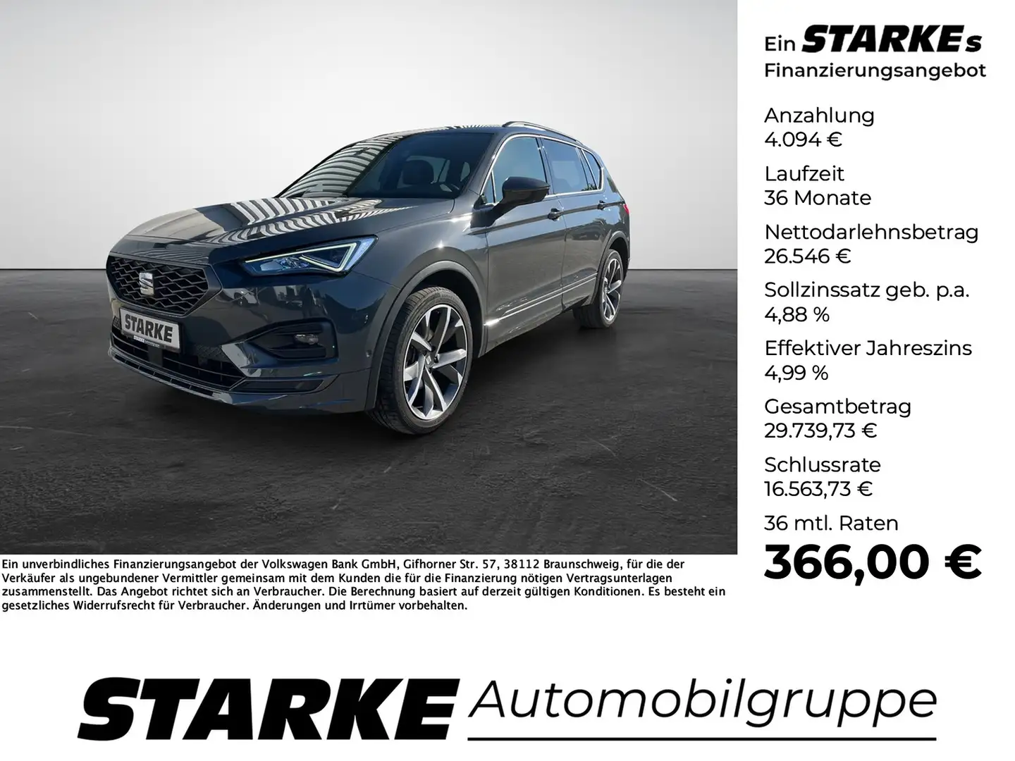 SEAT Tarraco 2.0 TDI DSG FR-Line Gris - 1