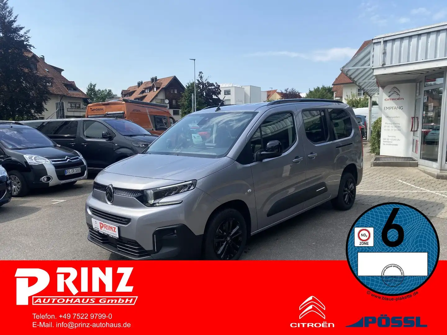 Citroen Berlingo Max XL 1.5 BlueHDi 130 Automatik*1.Hand Silber - 1