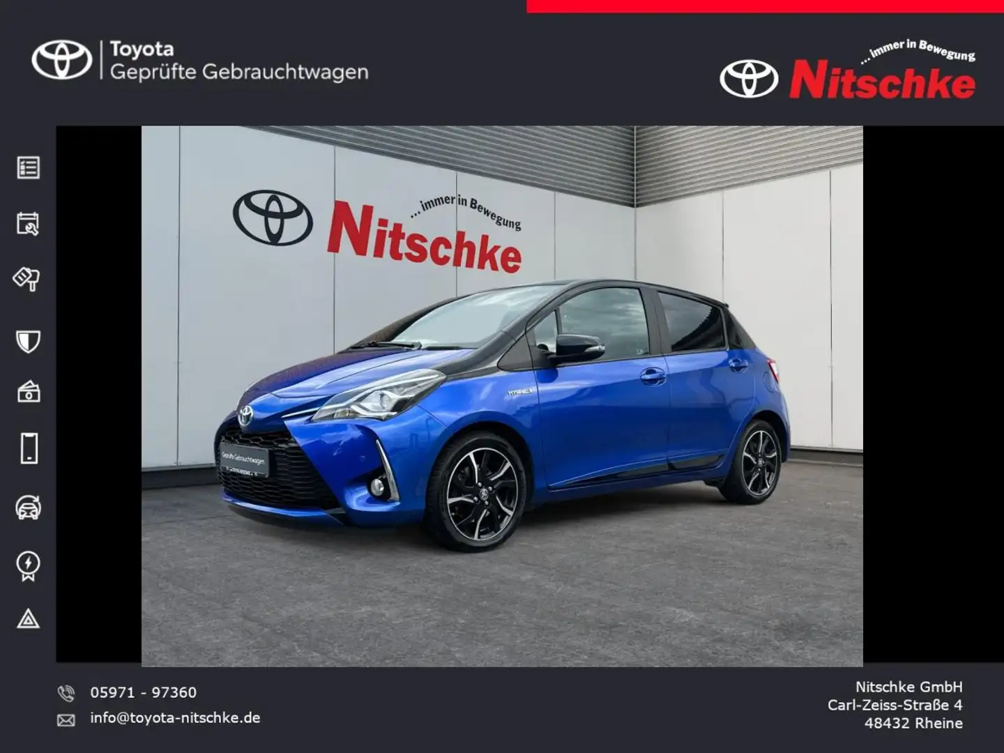 Toyota Yaris Hybrid Style Selection Blauw - 1