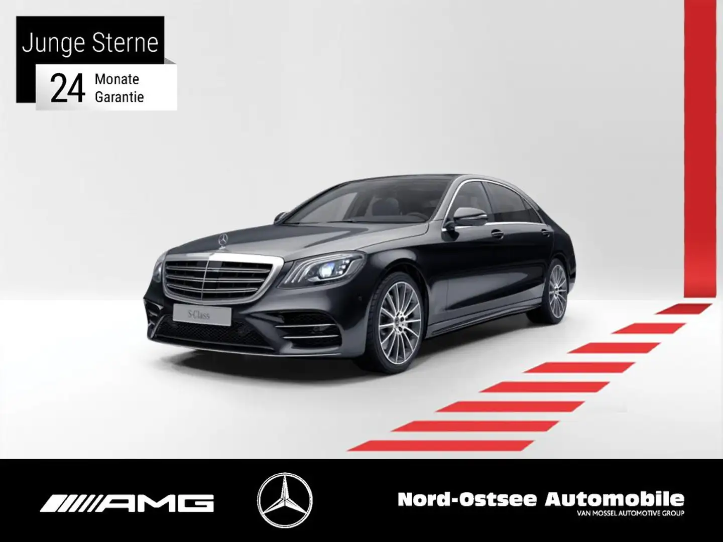 Mercedes-Benz S 350 d 4M LANG HUD PANO BURMESTER 360° KAMERA Noir - 1