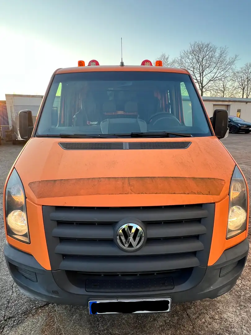 Volkswagen Crafter Crafter 50 DoKa; 3 Seitenkipper; Kran Naranja - 1
