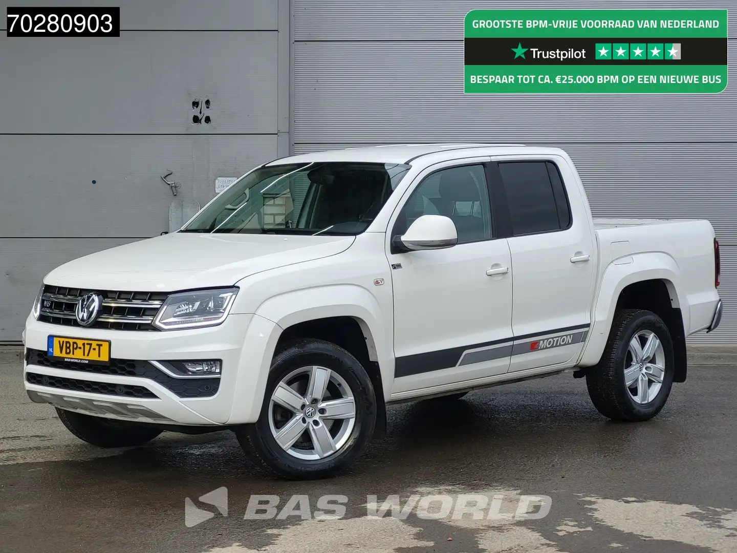Volkswagen Amarok 3.0 TDI V6 4motion Automaat 204PK Trekhaak LED Par Wit - 1