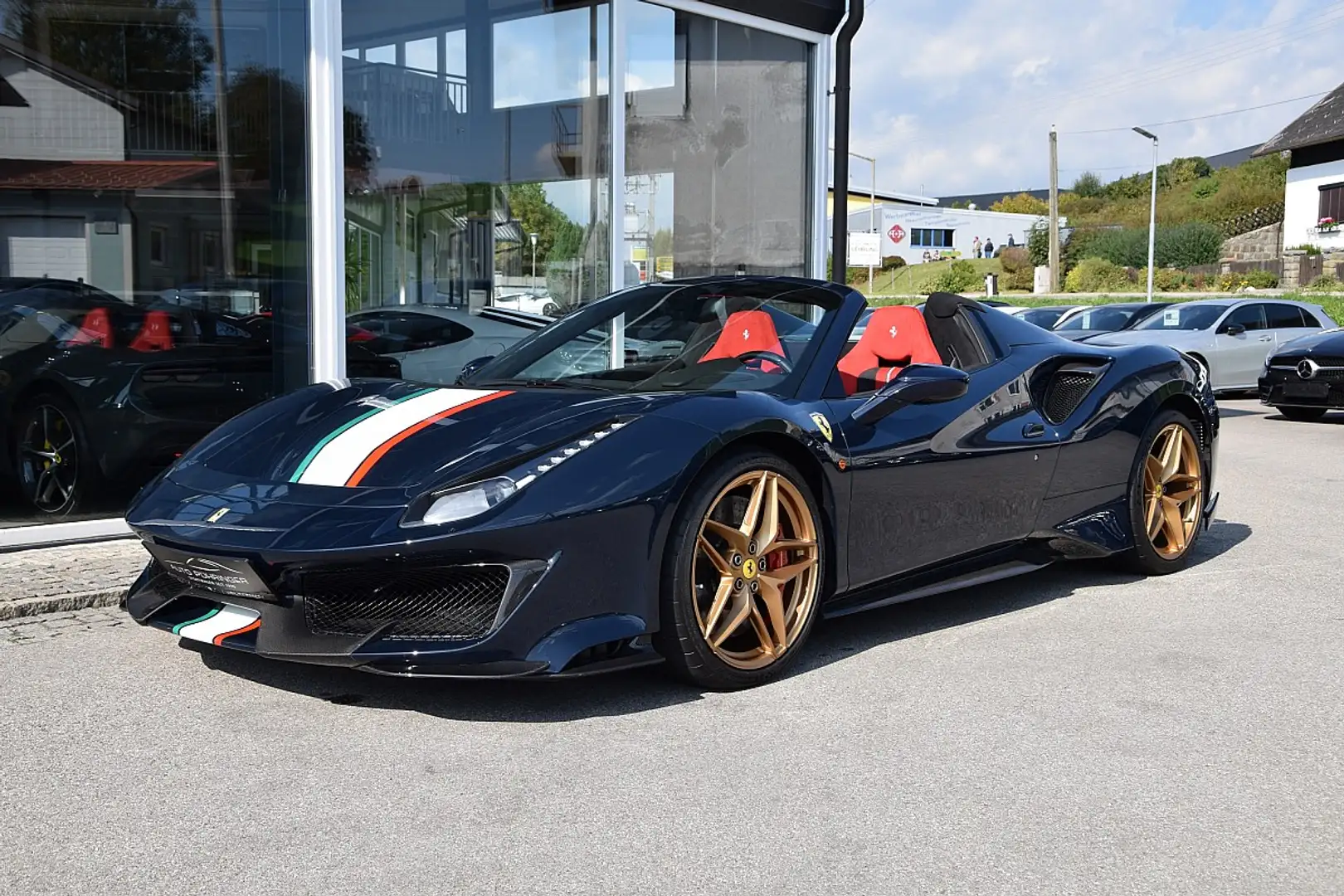 Ferrari 488 Spider Pista *Tricolore*Full Carbon*Lift*Atelier* Blu/Azzurro - 2