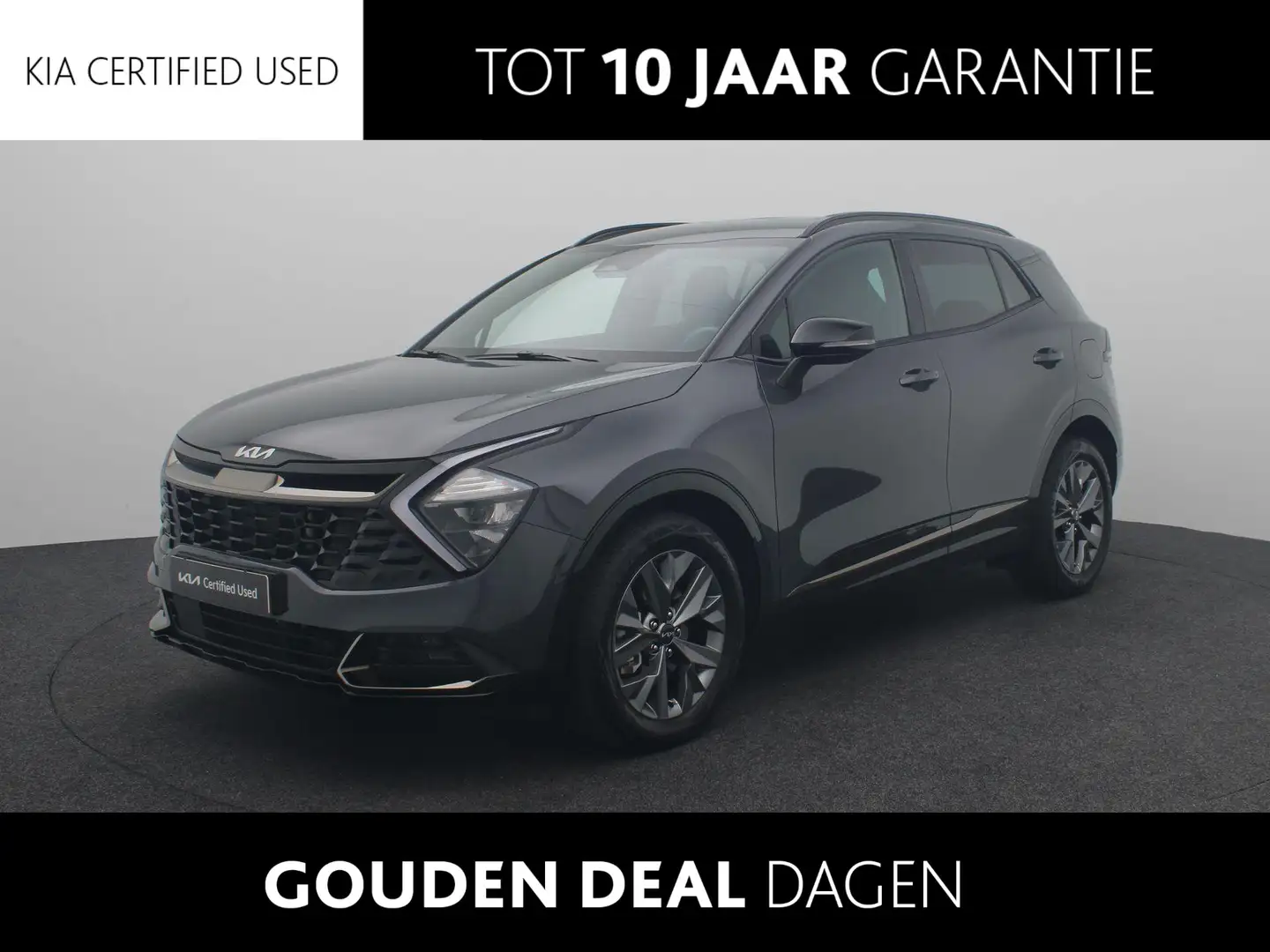 Kia Sportage 1.6 T-GDi Hybrid Dark Edition Leder | Stoelverwarm Gris - 1