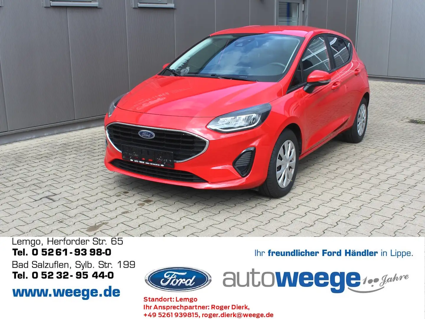 Ford Fiesta Cool & Connect 1,0 EcoBoost Rouge - 1