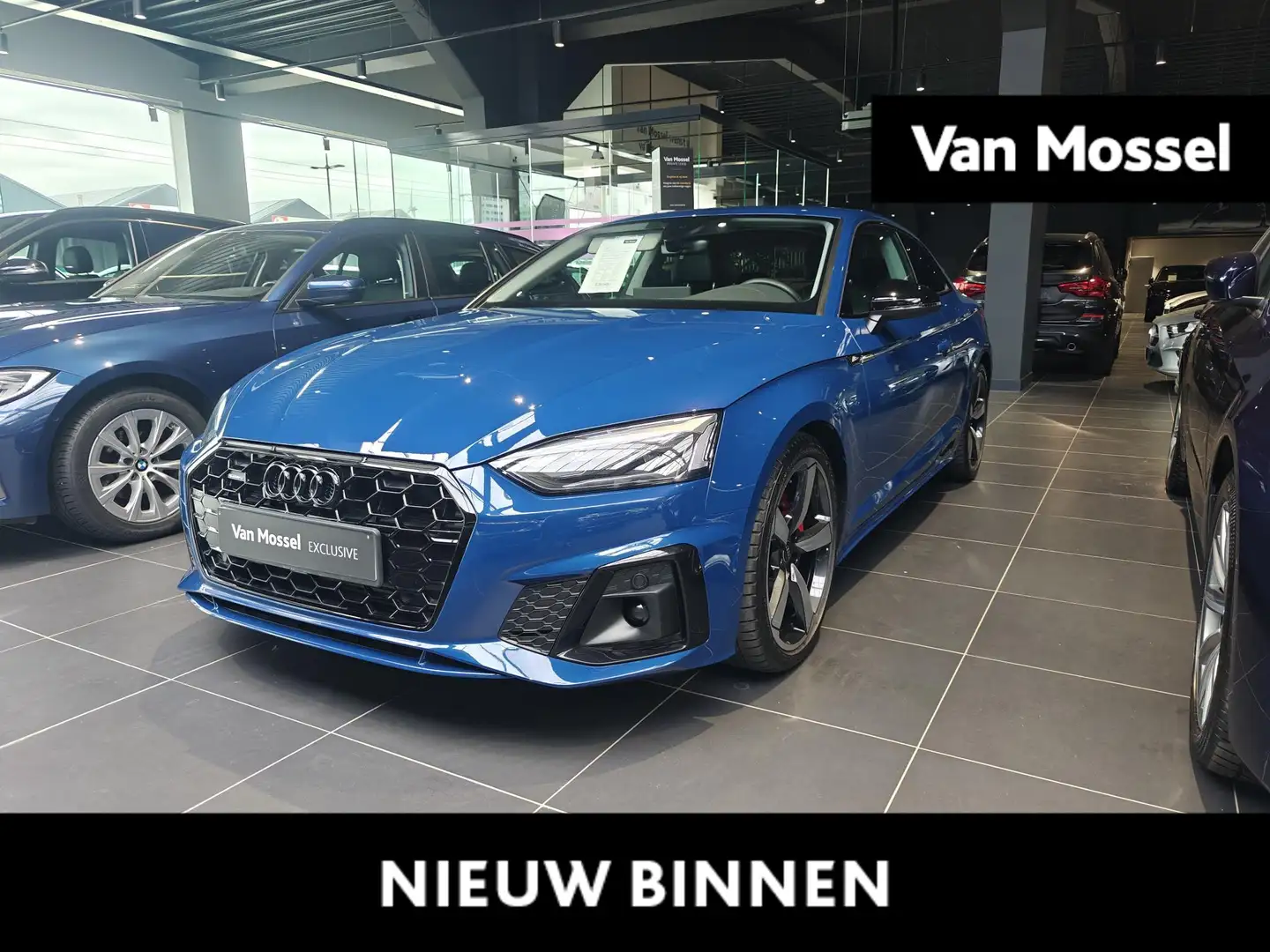Audi A5 40 TFSI Quattro S tronic S Line CARPLAY | SHADOW L Blauw - 1