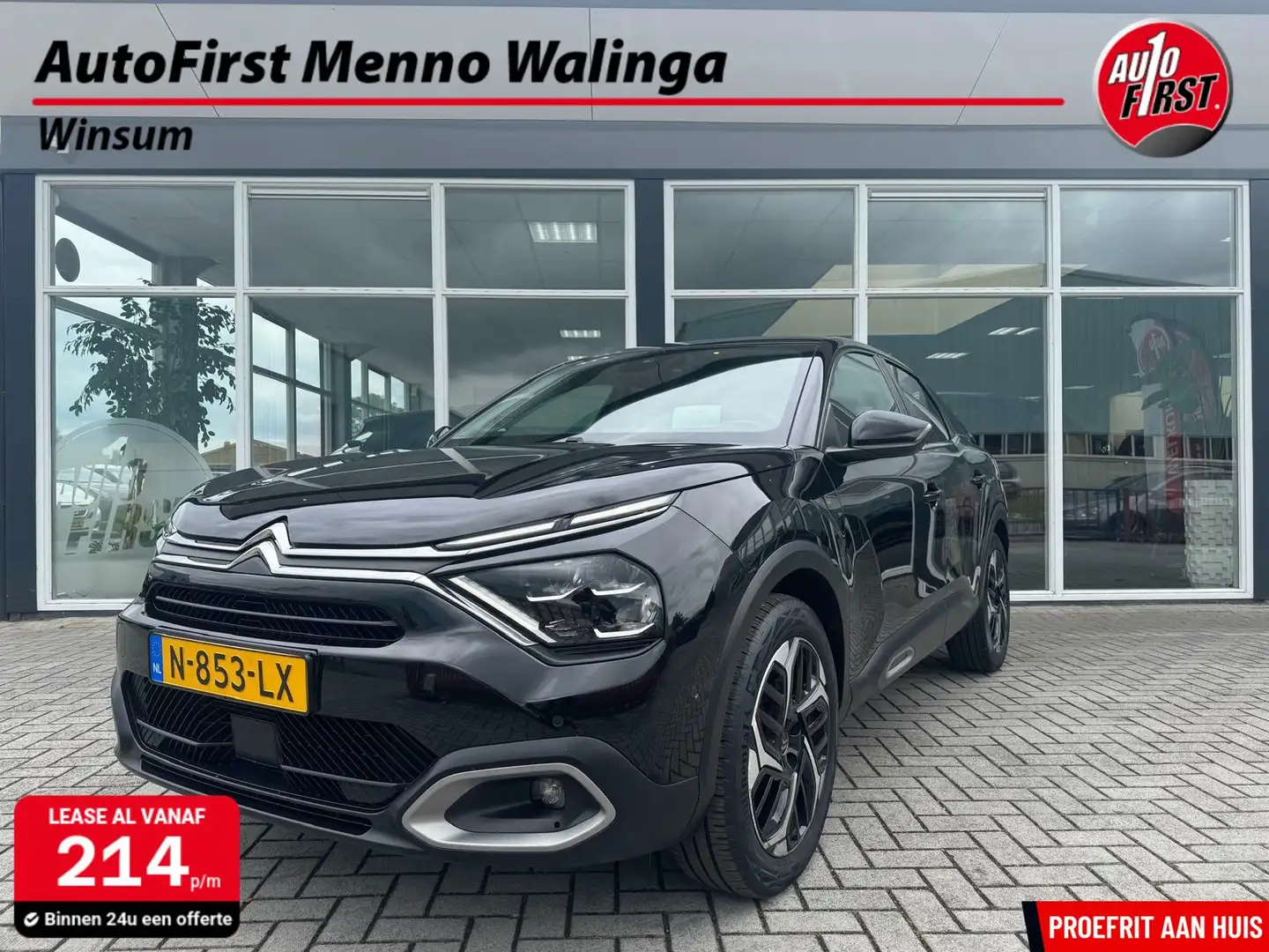 Citroen C4 1.2 PureTech Feel Edition|Distributie vervangen|AC Zwart - 1