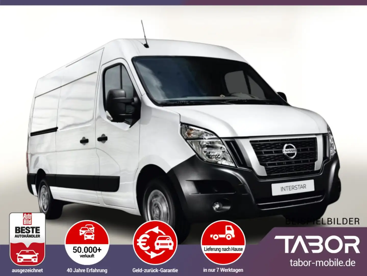 Nissan Interstar 3,5t dCi 135 L3H2 N-Connecta Kam PDC White - 1