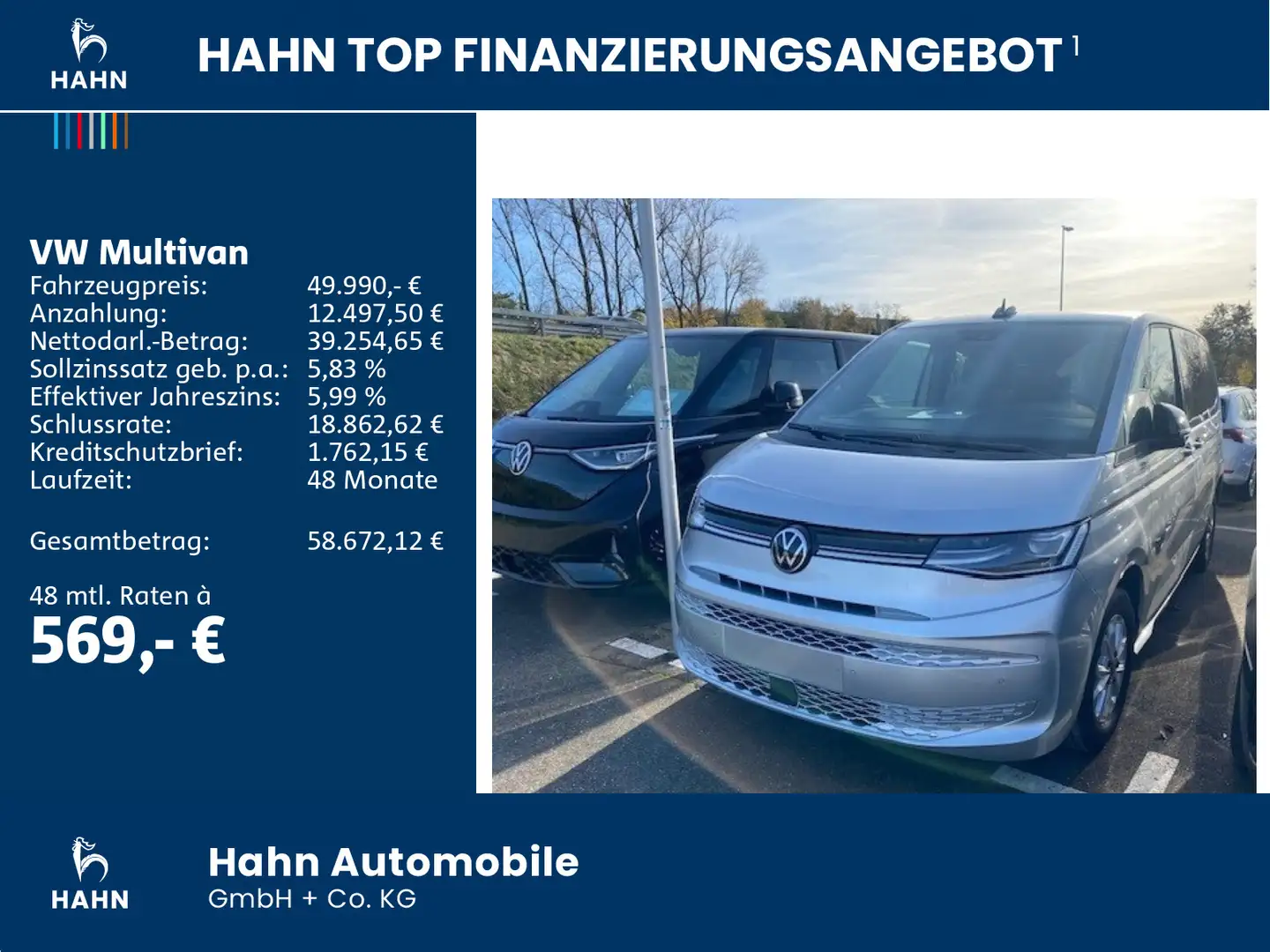 Volkswagen T7 Multivan 2.0 TDI DSG Life Navi Pano LED PDC Silber - 2