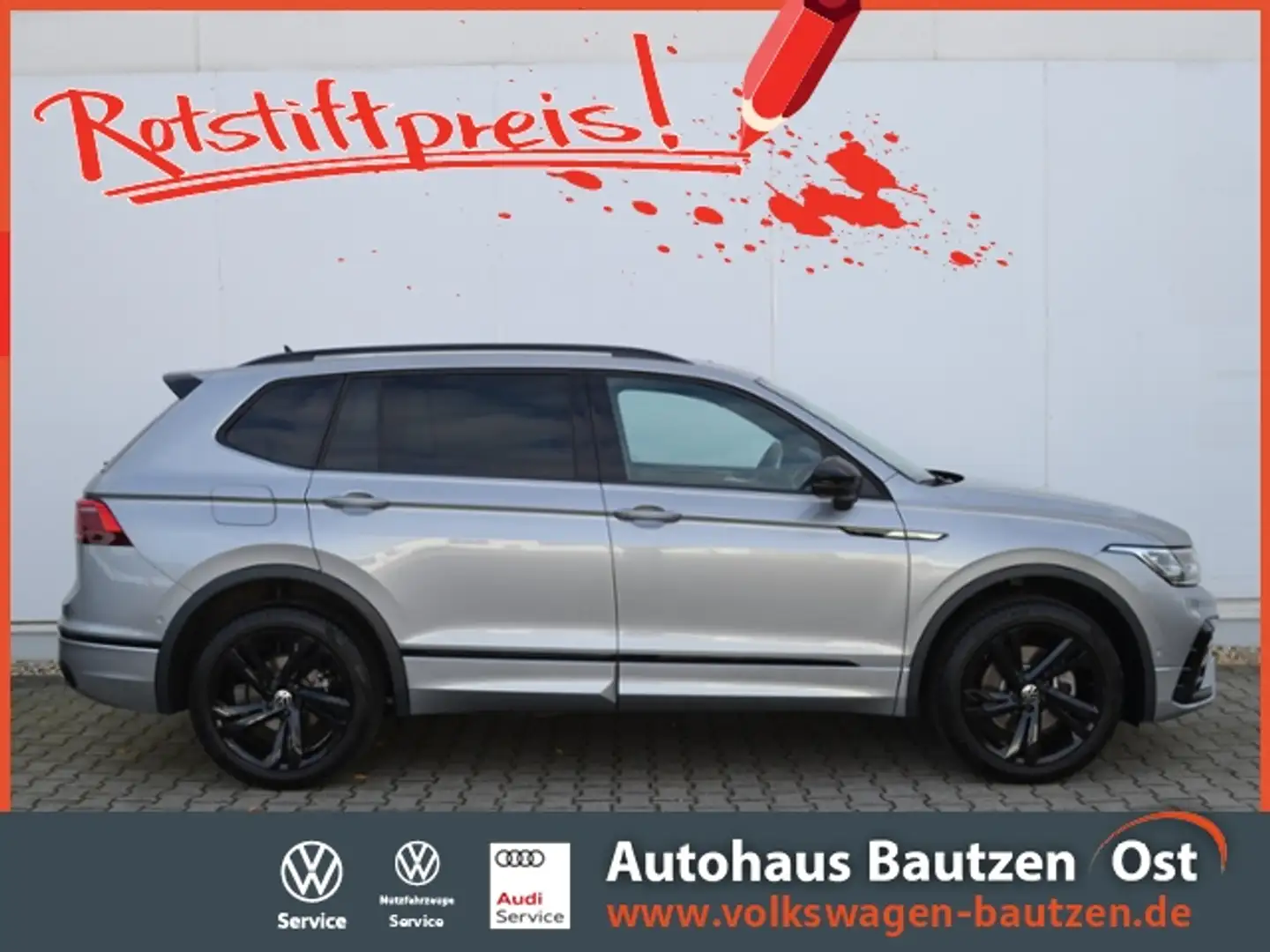 Volkswagen Tiguan Allspace 2.0 TDI 200 PS 4M DSG VOLL R-Line BLACK-STYLE/AHK Argent - 1