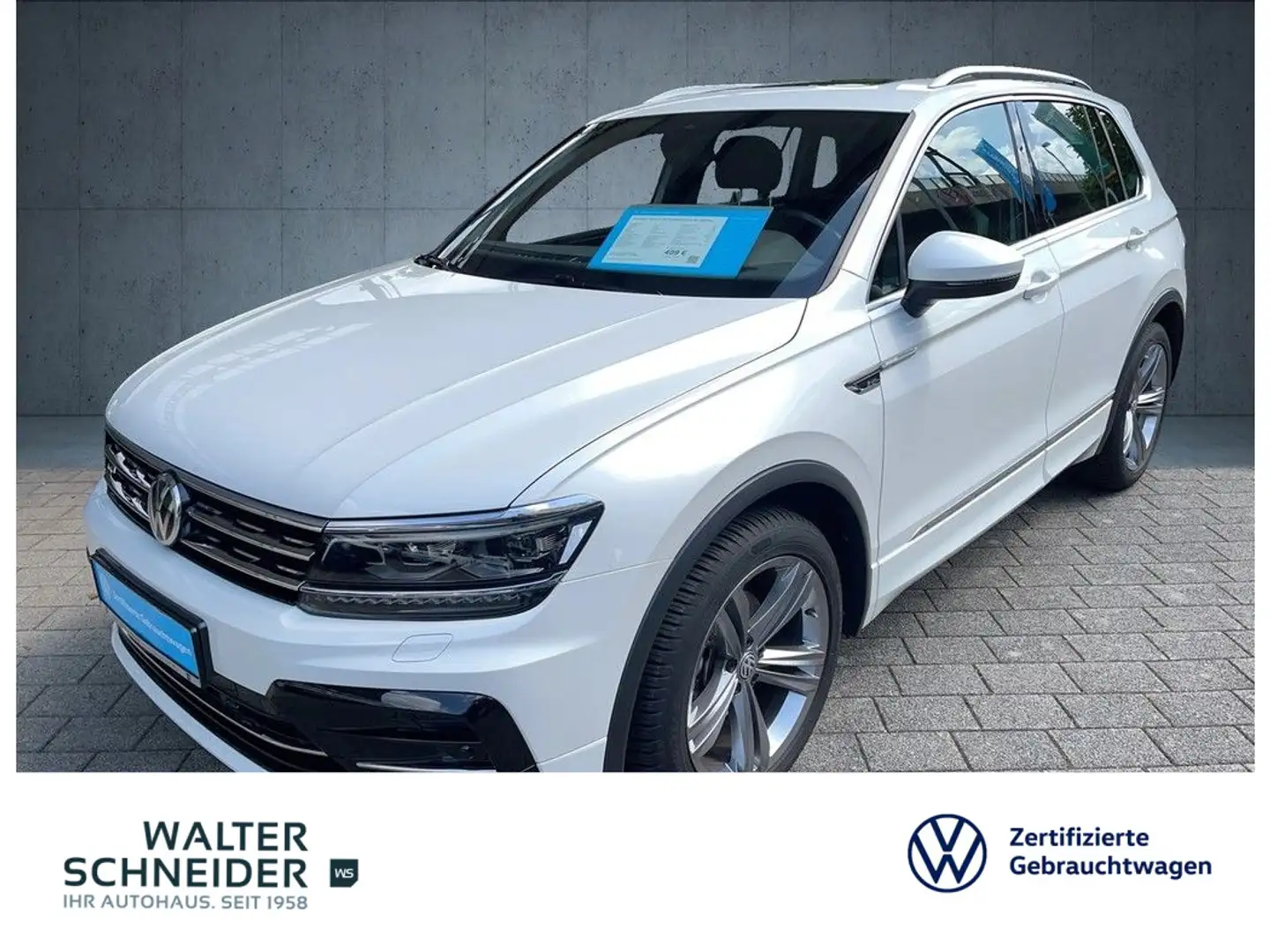 Volkswagen Tiguan 1.5 TSI DSG Highline R-line Navi AHK Pano Weiß - 1