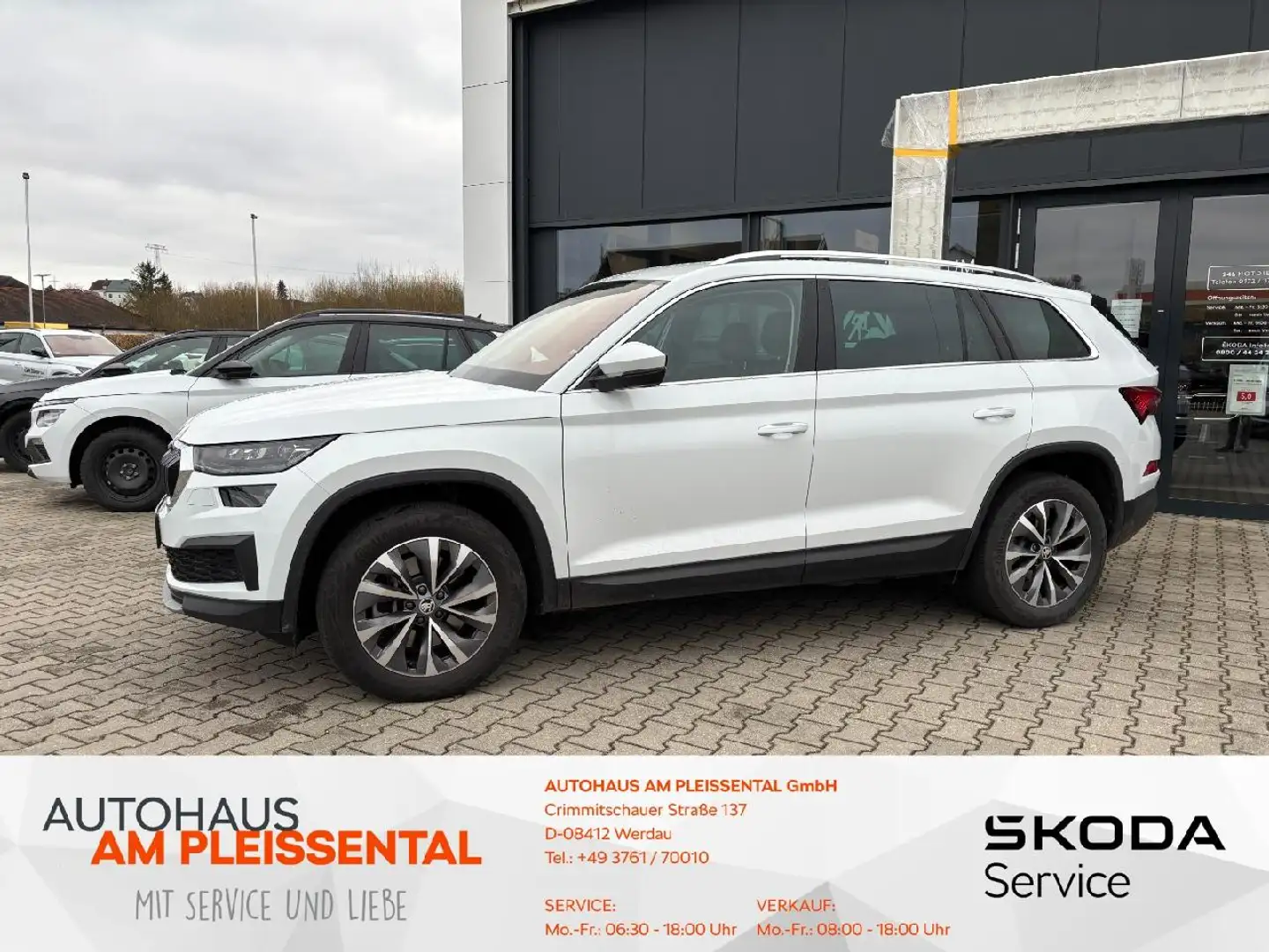 Skoda Kodiaq Kodiaq 2.0 TDI Style 4x4 *Navi*Traveller*beh. WSS Blanc - 1