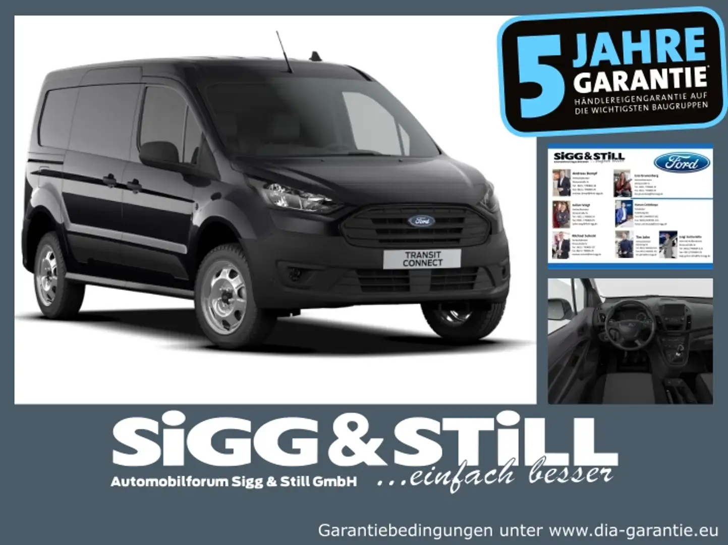 Ford Transit Connect Kasten Trend 230 L2 CAM*PDC*ACC*BL Negro - 1