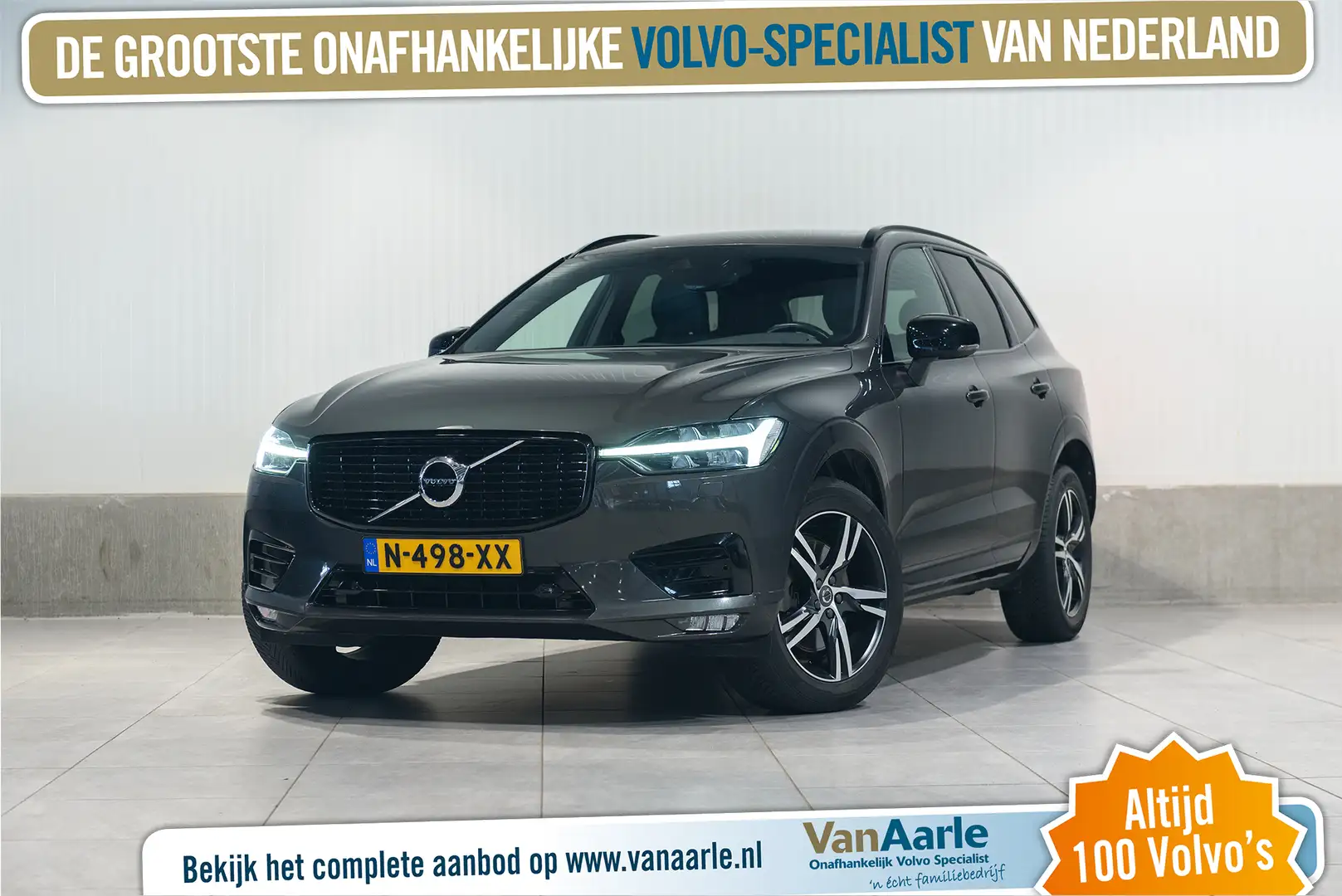 Volvo XC60 B4 DSL Aut. AWD R-Design Leder ACC Stoelverwarming Grigio - 1