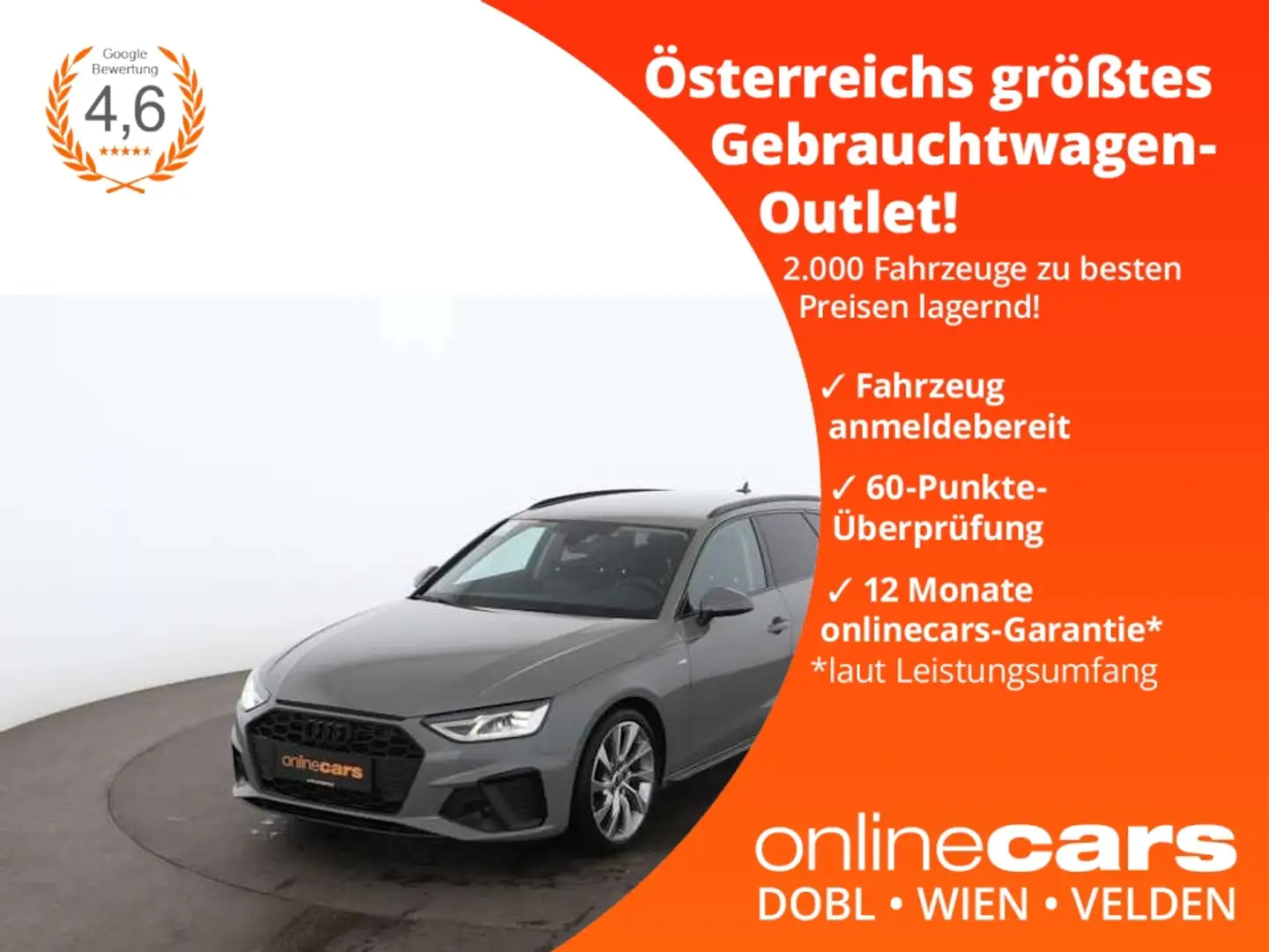 Audi A4 Avant 35 TDI S-Line Aut LED RADAR NAVI SITZHZG Grau - 1