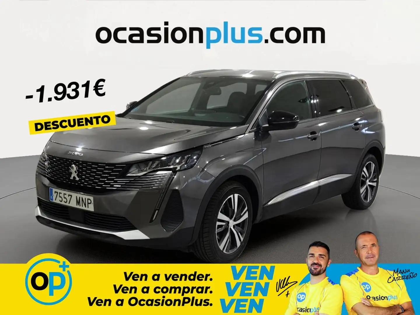Peugeot 5008 Hybrid Allure Pack 136 eDCS6 Gris - 1