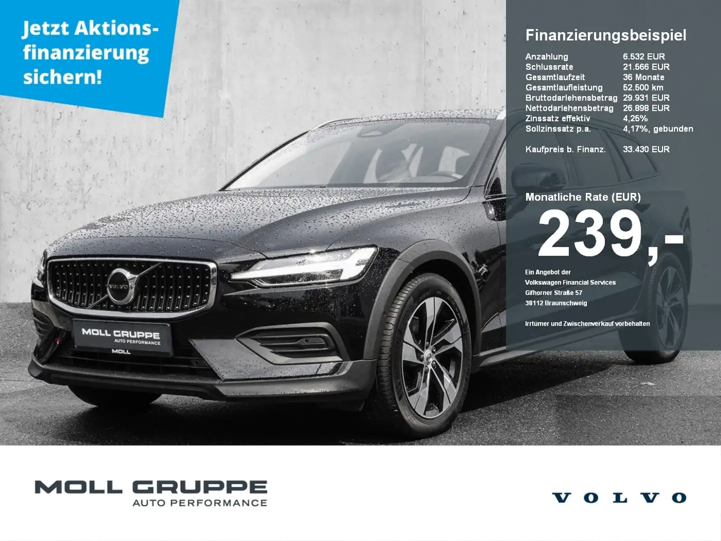 Volvo V60 Cross Country B4 AWD Plus AHK LED Schwarz - 1