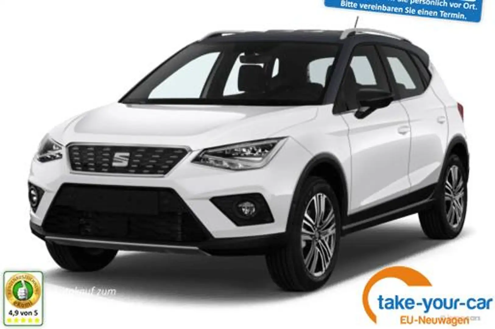 SEAT Arona 1.0 TSI Dynamic - NAVI+LED+KAMERA+ACC+KESSY+BLI... Blanc - 1