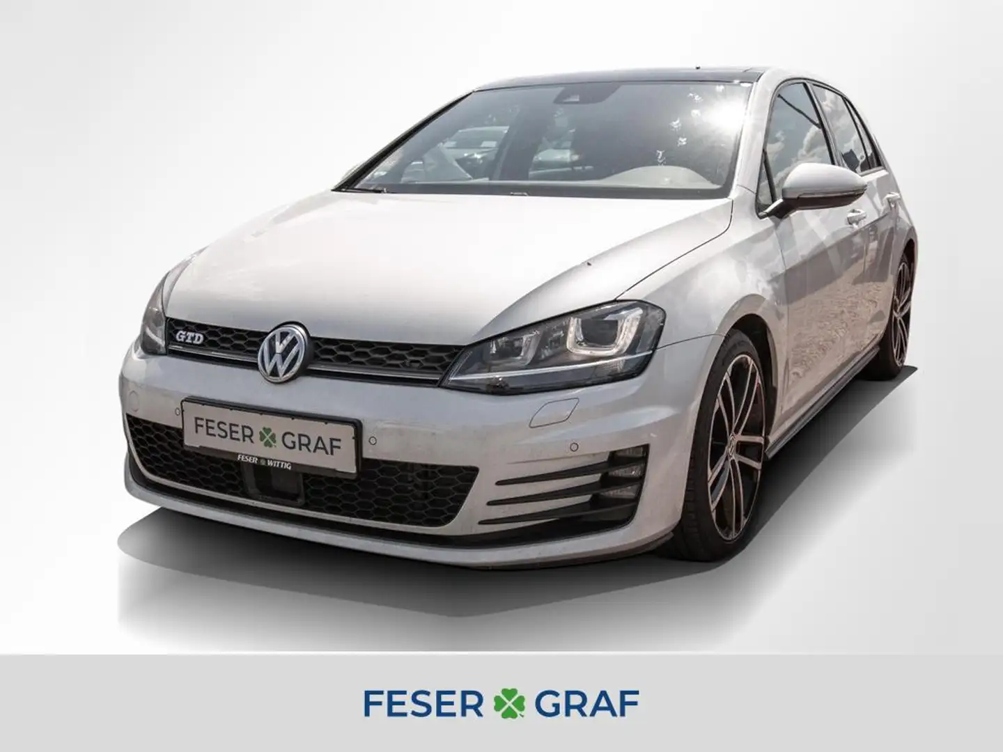 Volkswagen Golf VII 2.0 GTD DCC/Pano/Leder/DiscPro/DynLight Blanc - 1