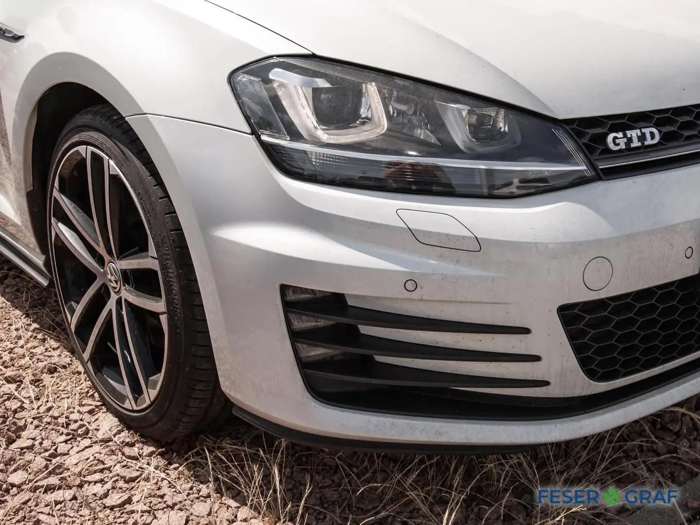 Volkswagen Golf VII 2.0 GTD DCC/Pano/Leder/DiscPro/DynLight Blanc - 2