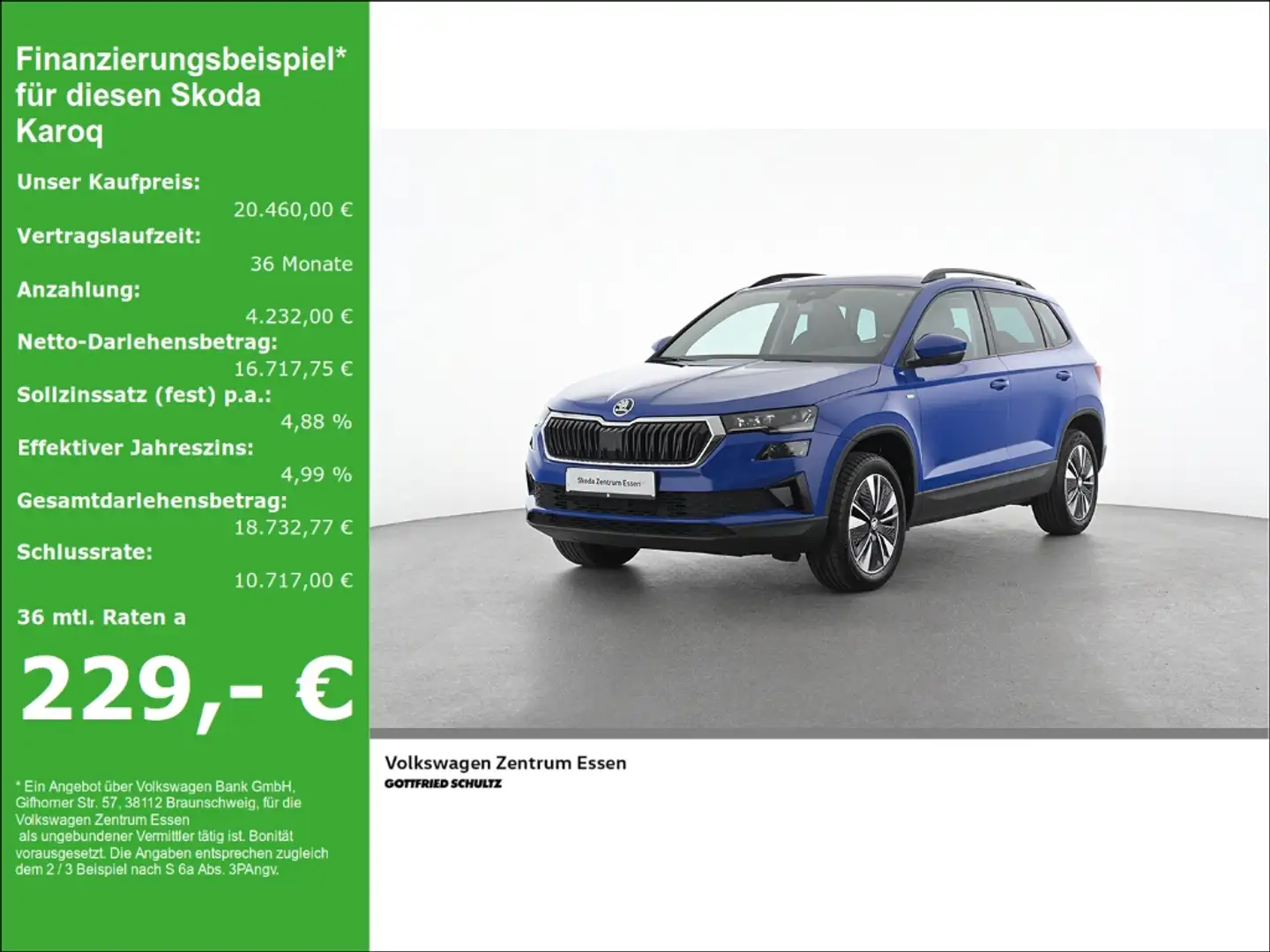Skoda Karoq Tour TSI Matrix-LED SHZ SmartLink Climatronic Azul - 1