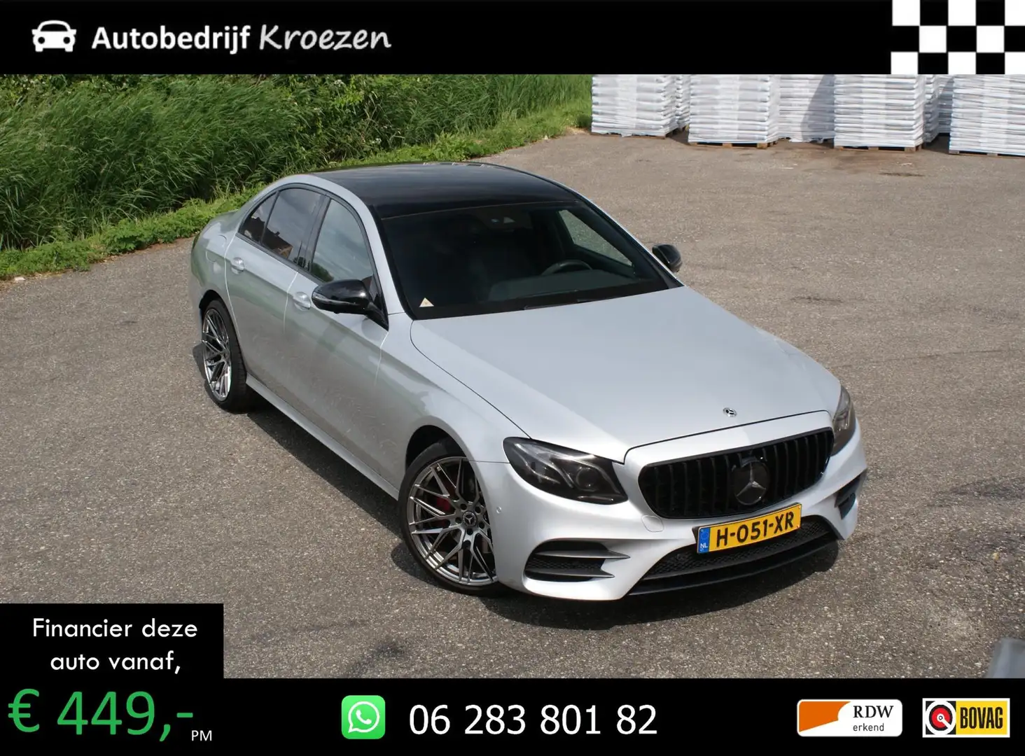 Mercedes-Benz E 200 ///AMG Pakket | 360 Camera | Sfeer verlichting | P Gris - 1