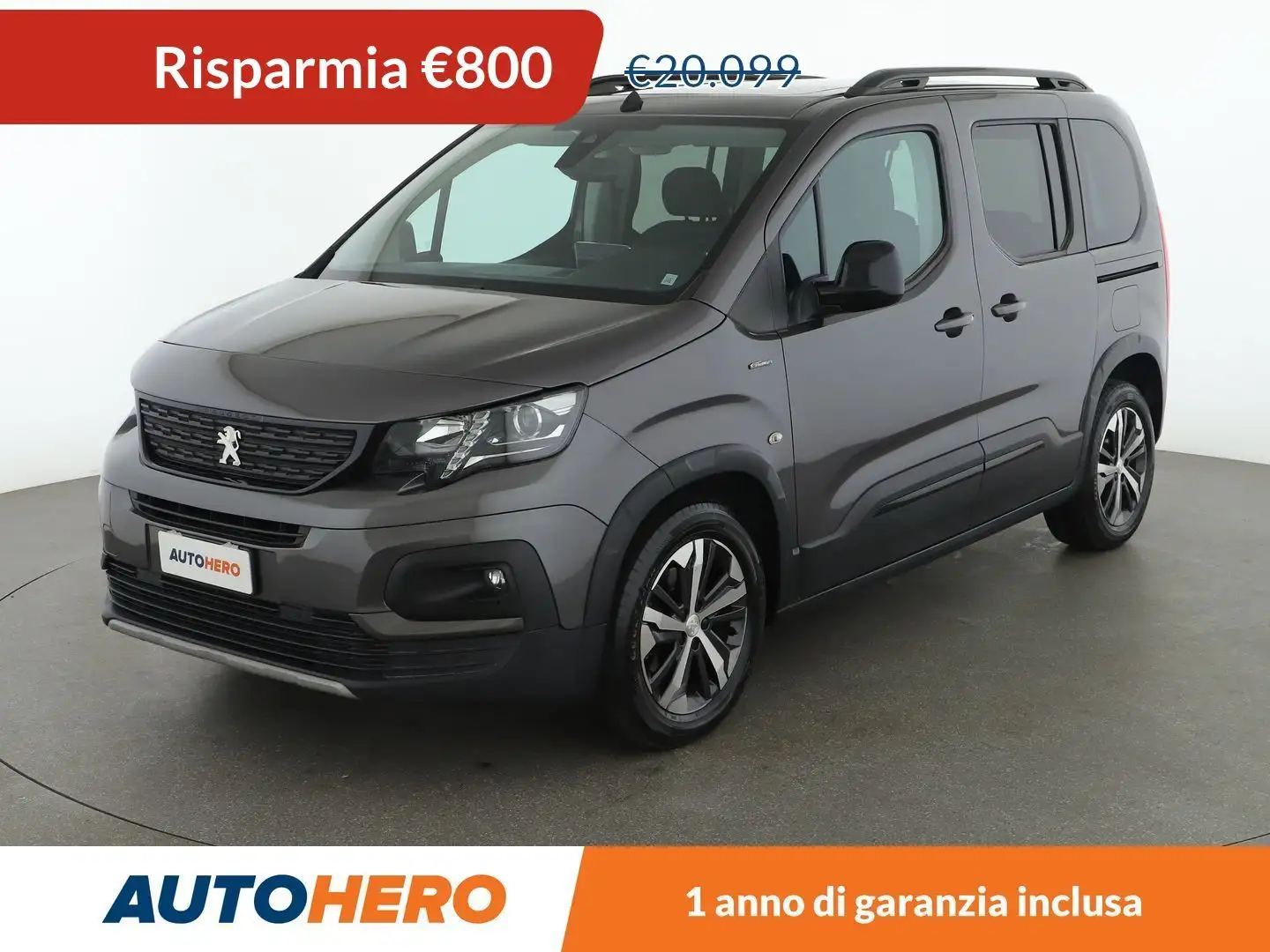 Peugeot Rifter 1.2 PureTech GT Line 130 CV EAT8 Grijs - 1